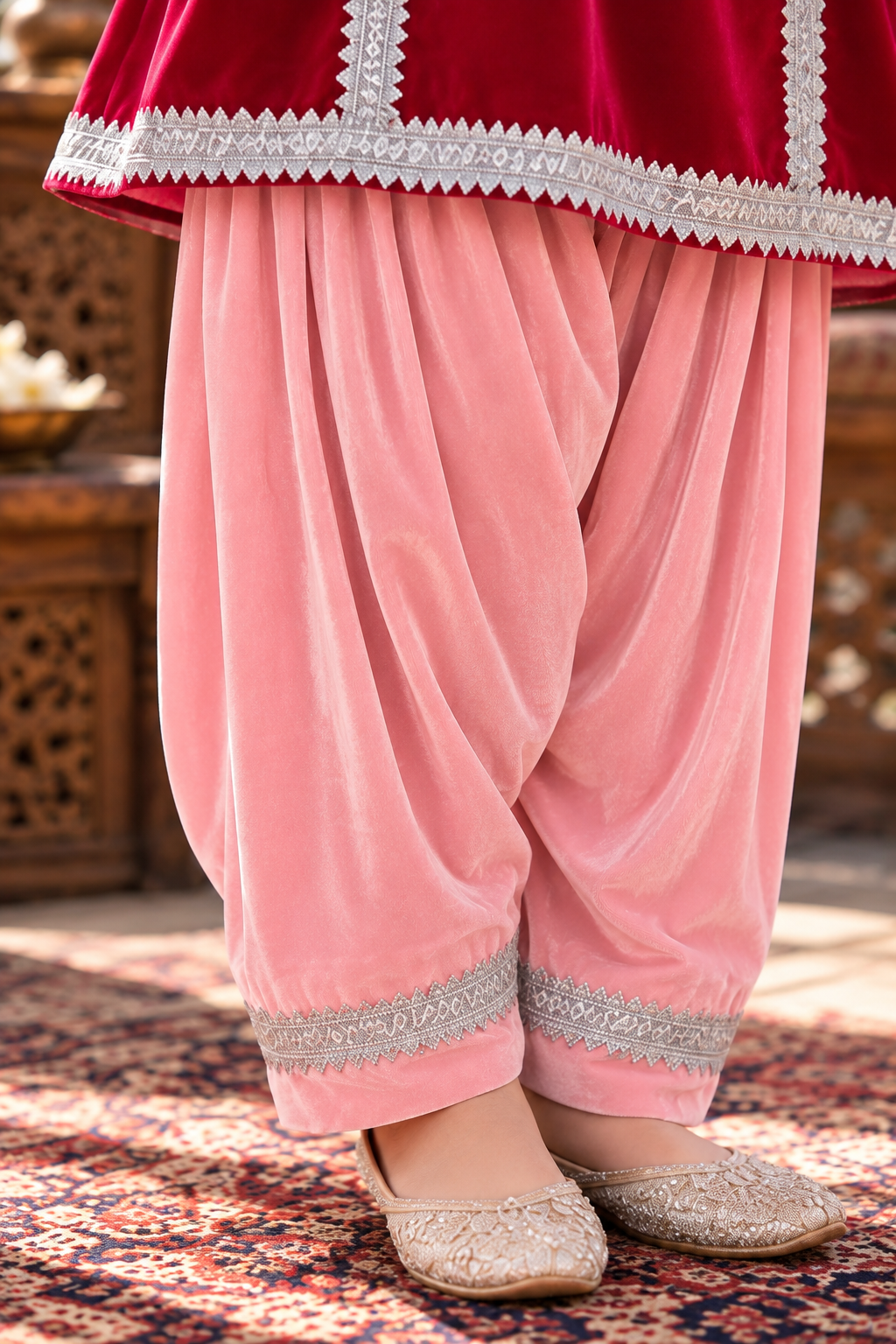 MAGENTA & PINK FARSHI SET