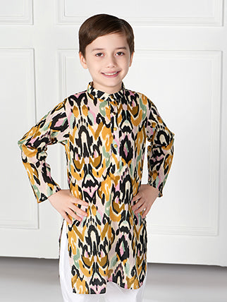 BLACK IKKAT - BOYS SET