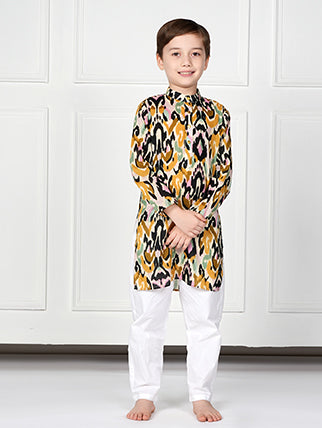 BLACK IKKAT - BOYS SET