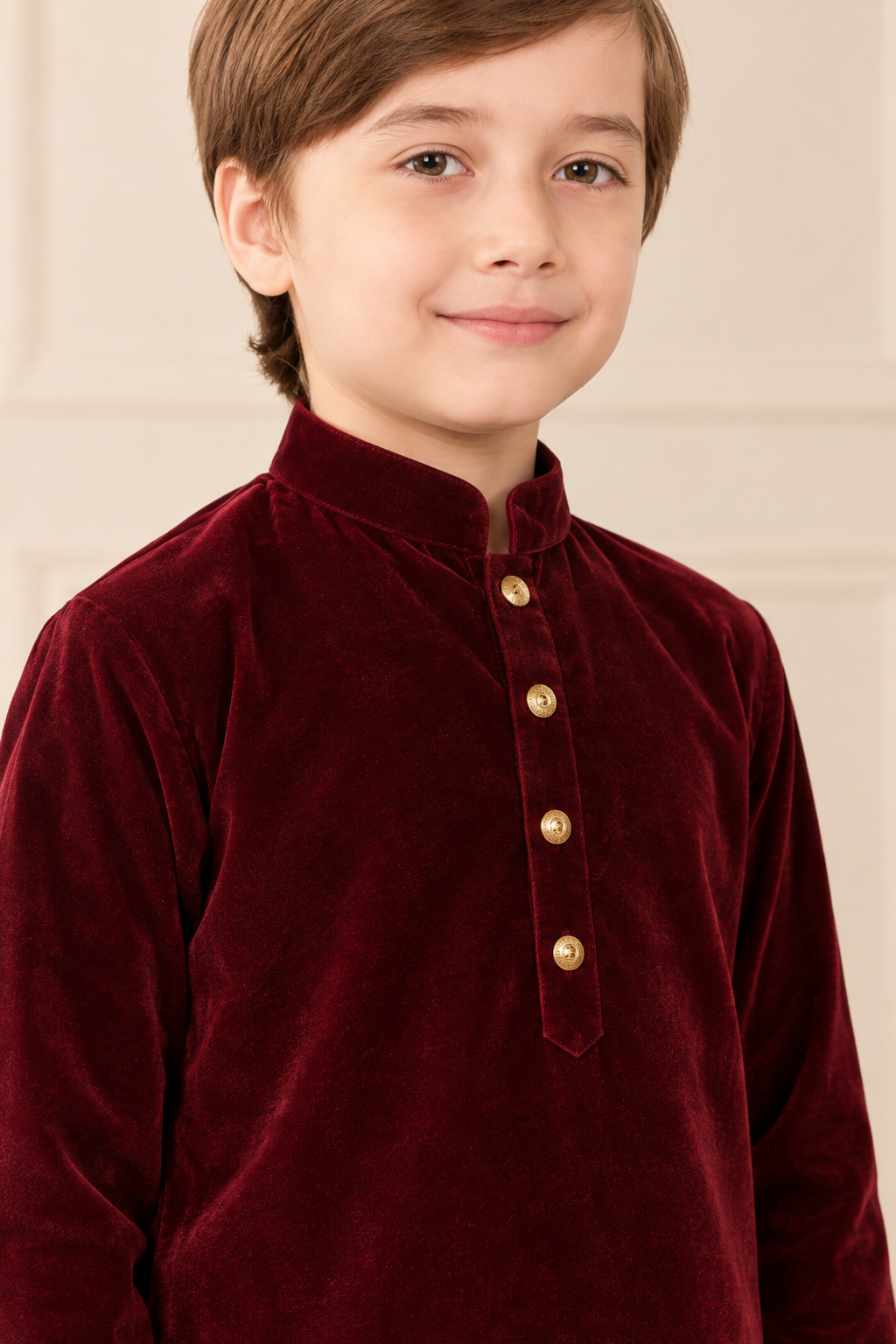 MAROON VELVET SET