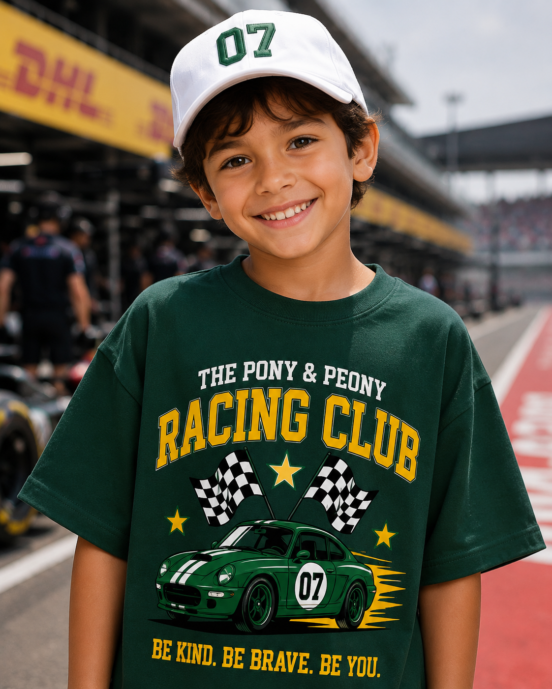 OVERSIZED GREEN RACING CO-ORD SET