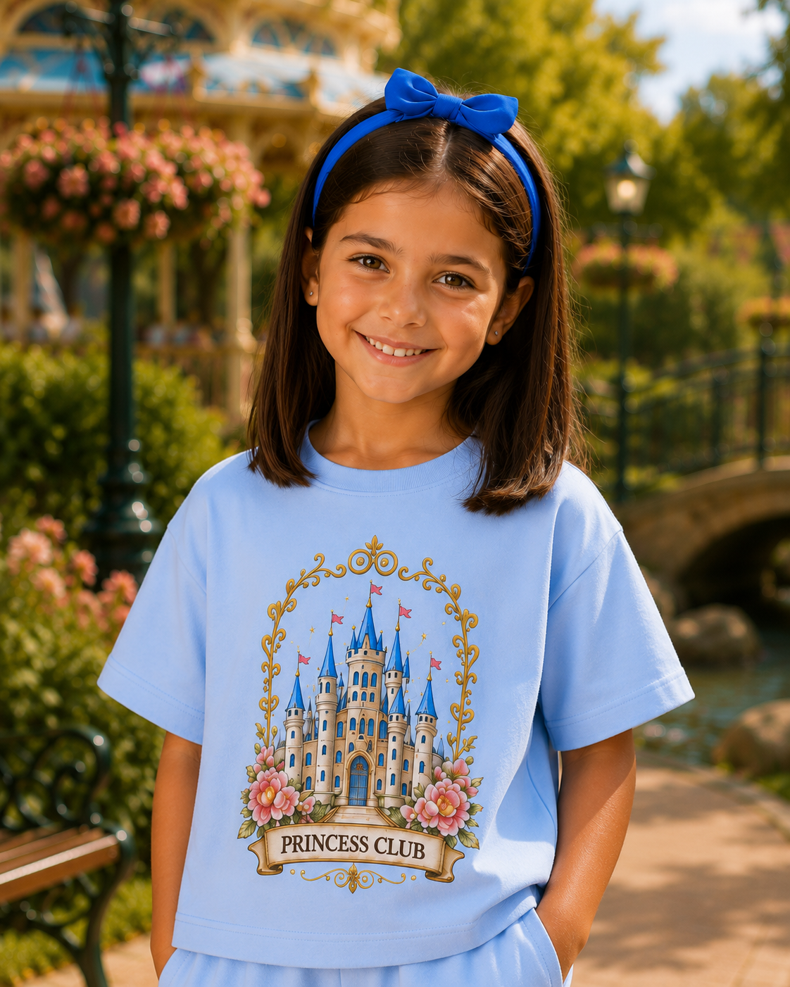 OVERSIZED LIGHT BLUE CASTLE CO-ORD SET