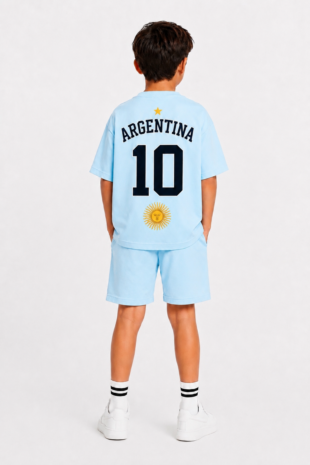 ARGENTINA - OVERSIZED LIGHT BLUE CO-ORD SET