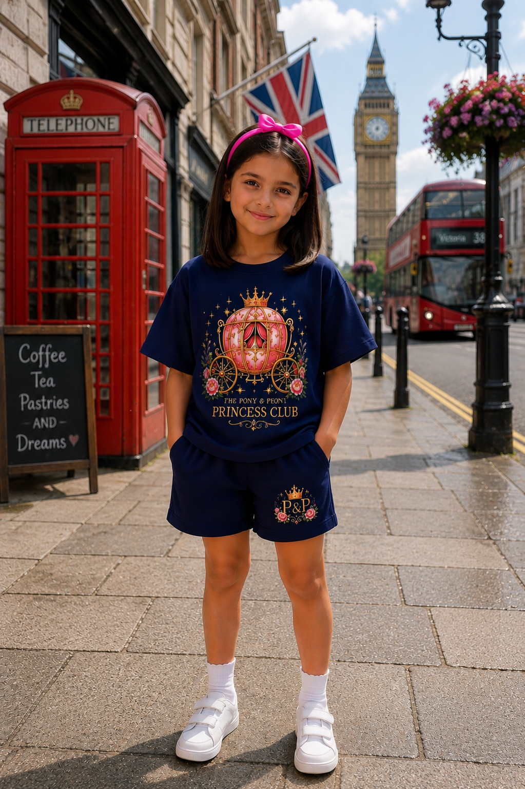 OVERSIZED NAVY CHARIOT CO-ORD SET