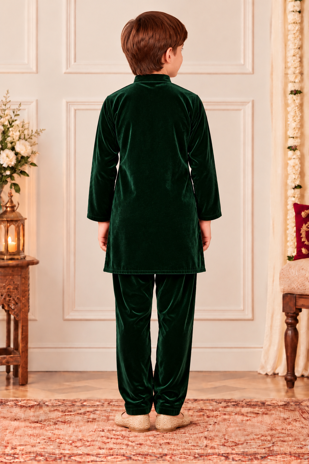 GREEN VELVET SET