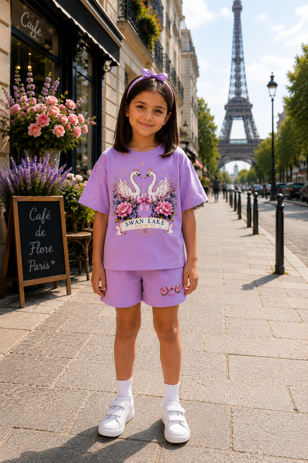 OVERSIZED LAVENDER SWAN CO-ORD SET