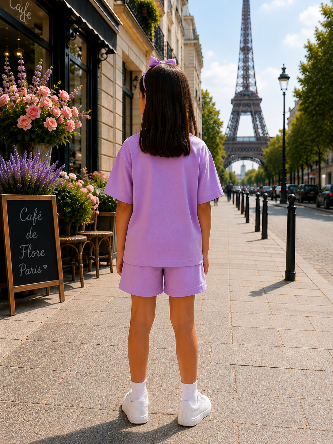 OVERSIZED LAVENDER SWAN CO-ORD SET