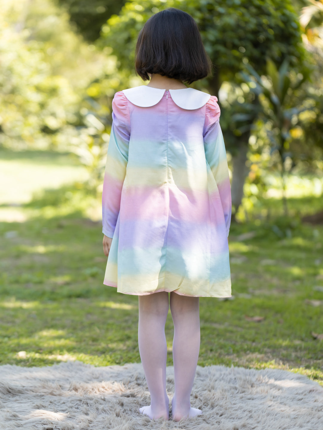 Rainbow Full Sleeves Dress