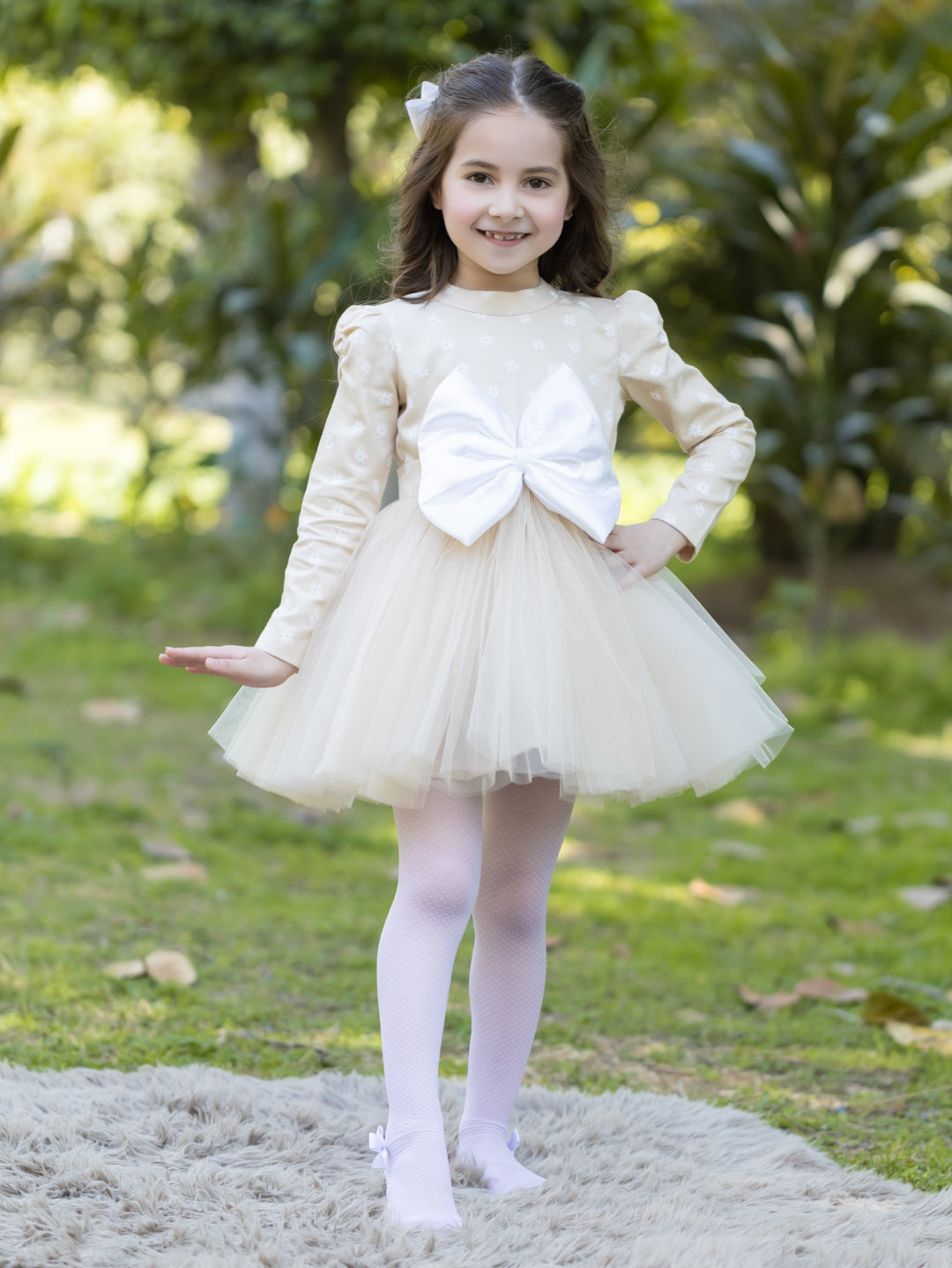 Fawn Daisy Dress - Full Sleeves