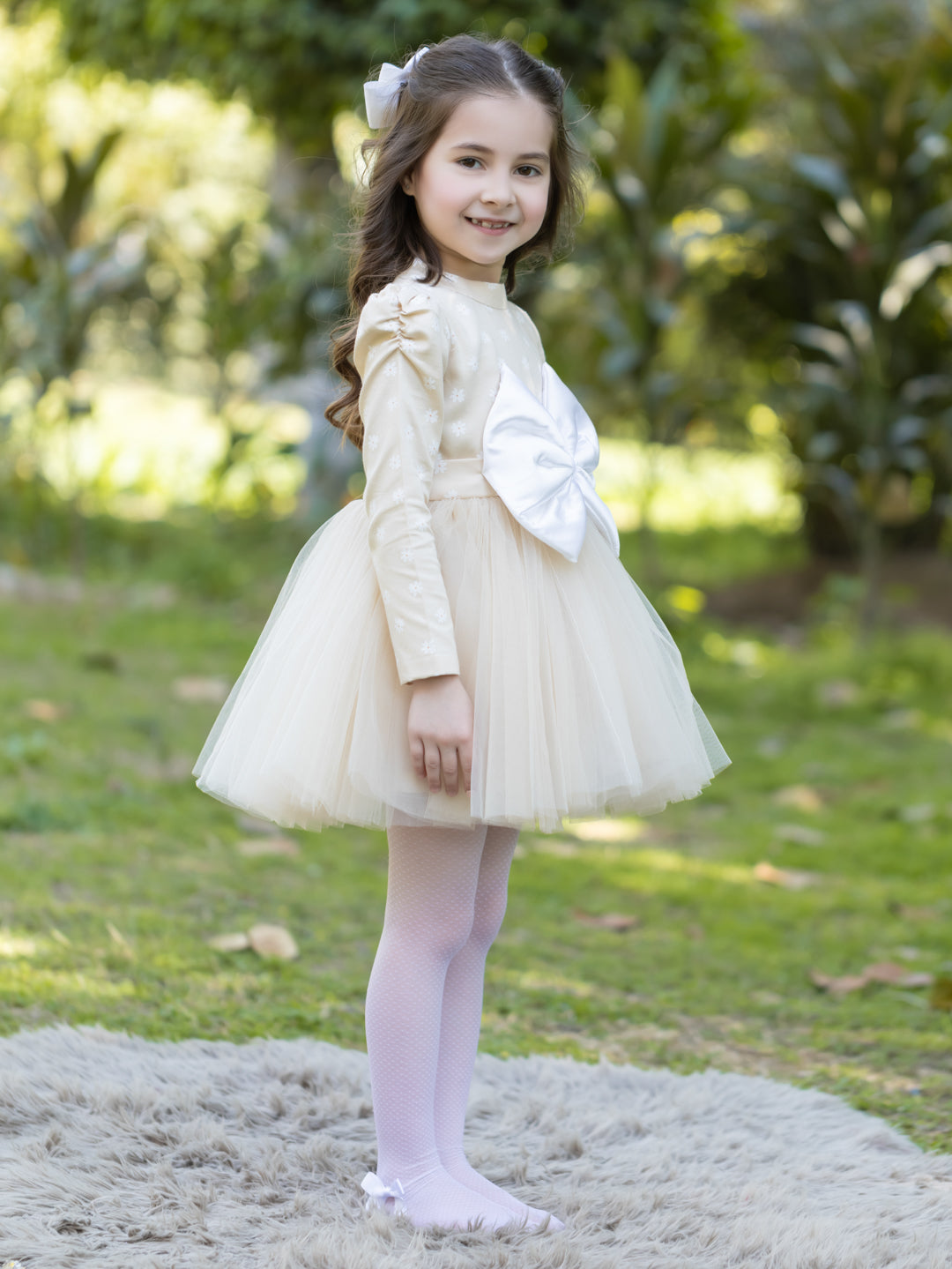 Fawn Daisy Dress - Full Sleeves