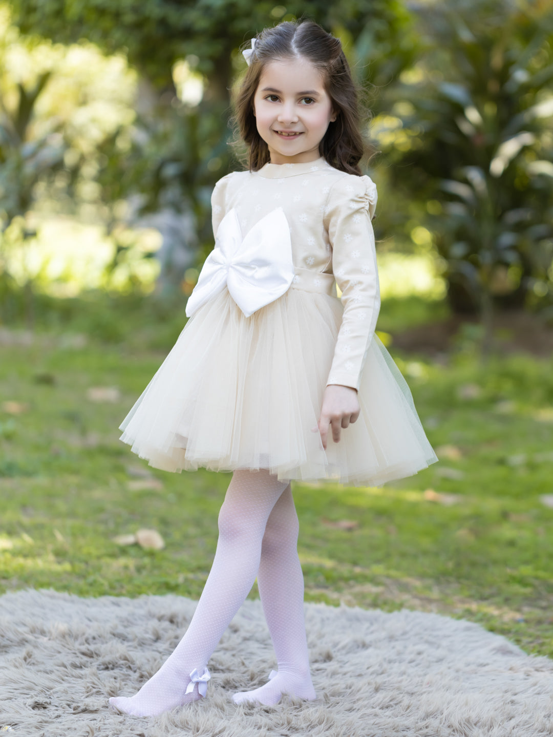 Fawn Daisy Dress - Full Sleeves