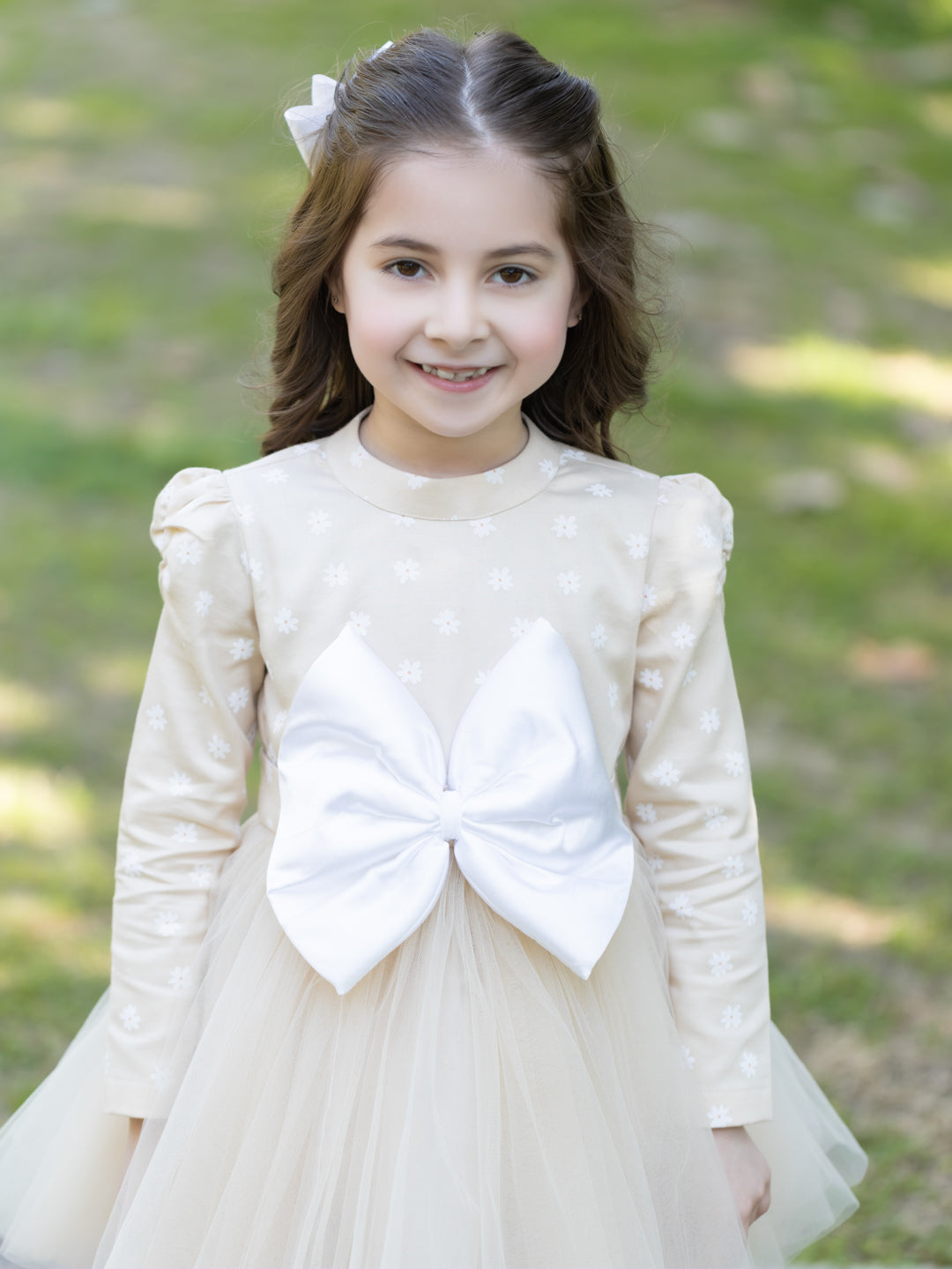 Fawn Daisy Dress - Full Sleeves