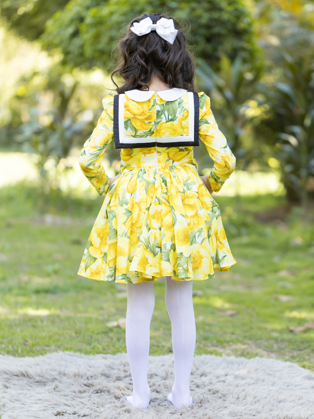 Yellow Peony - Full Sleeves Dress