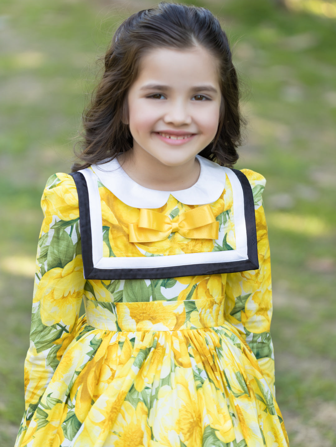 Yellow Peony - Full Sleeves Dress