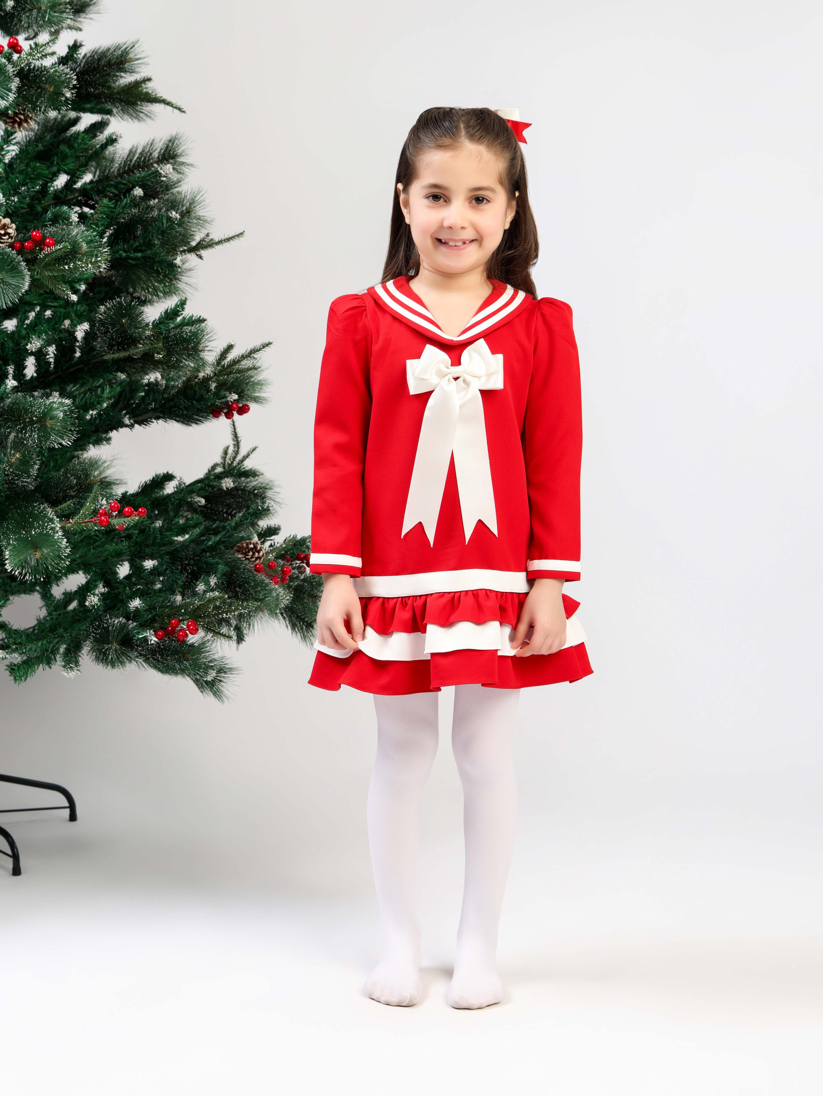 SAILOR RED DRESS - FULL SLEEVES