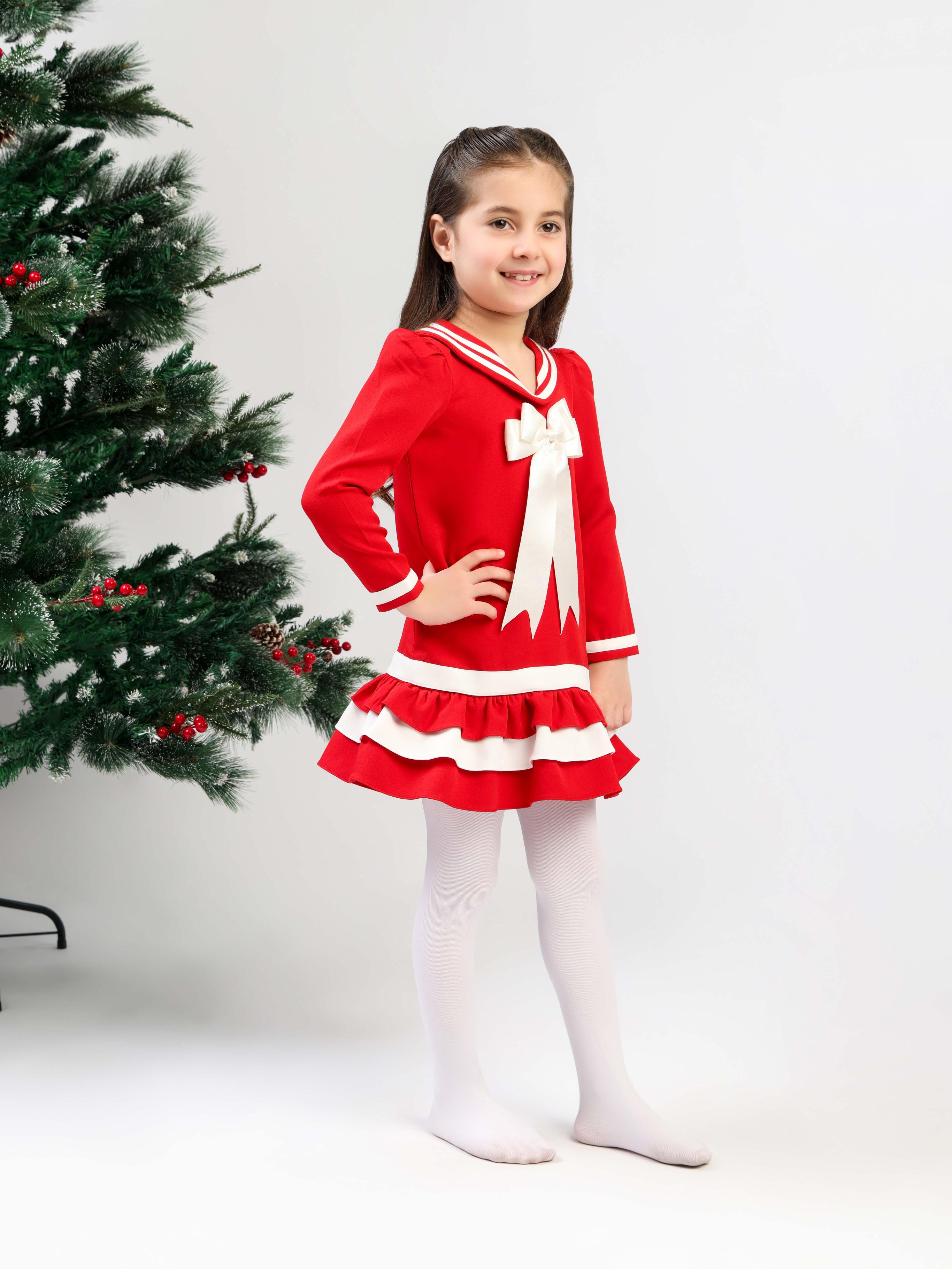 SAILOR RED DRESS - FULL SLEEVES