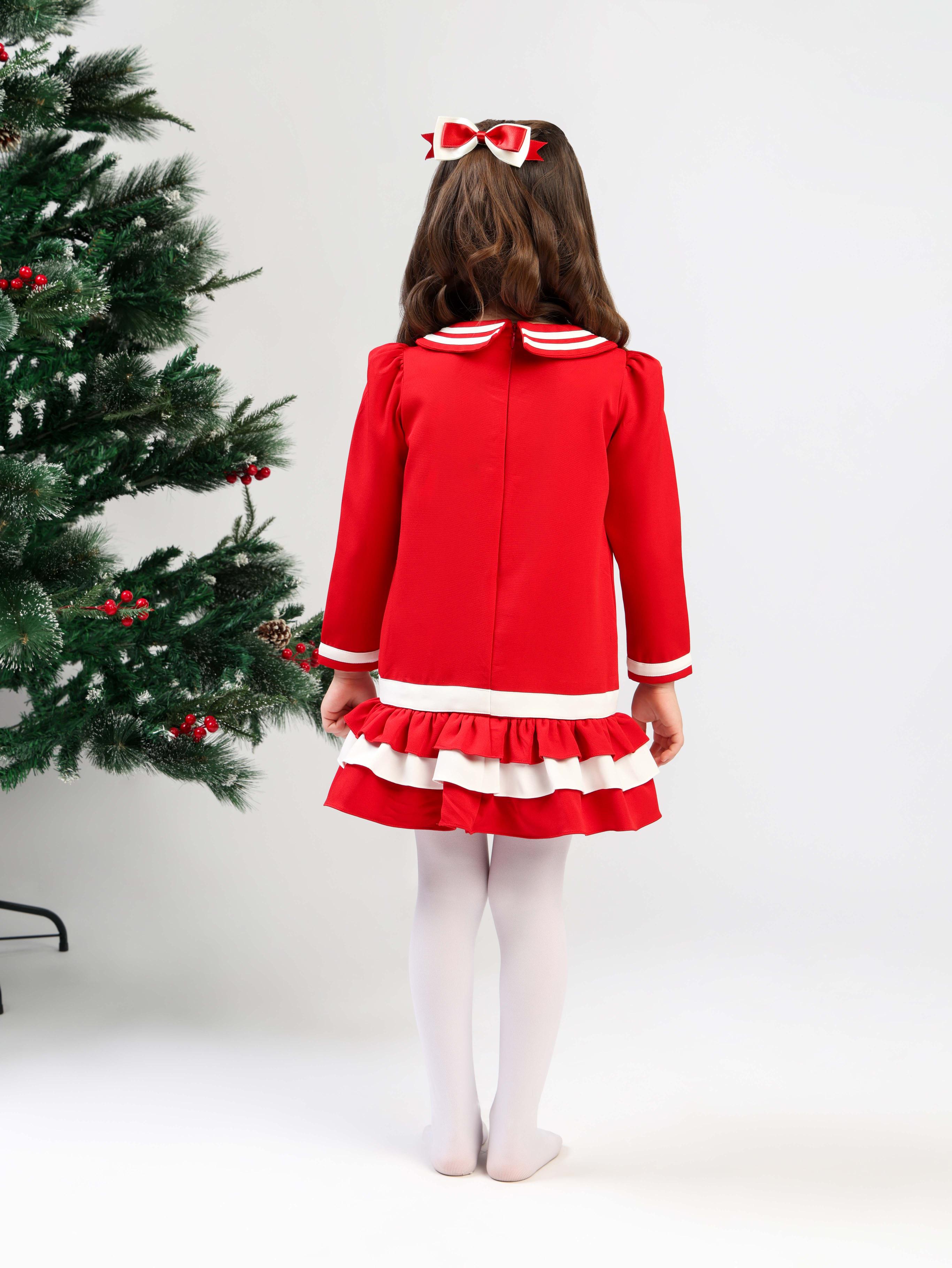 SAILOR RED DRESS - FULL SLEEVES