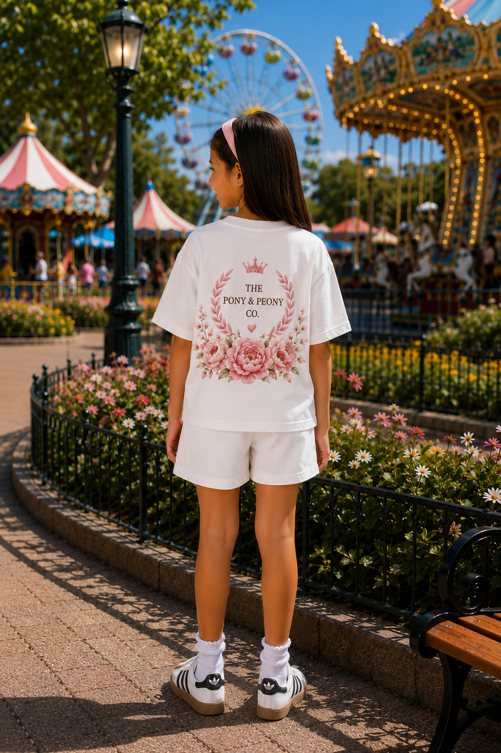 OVERSIZED WHITE PUPPY CO-ORD