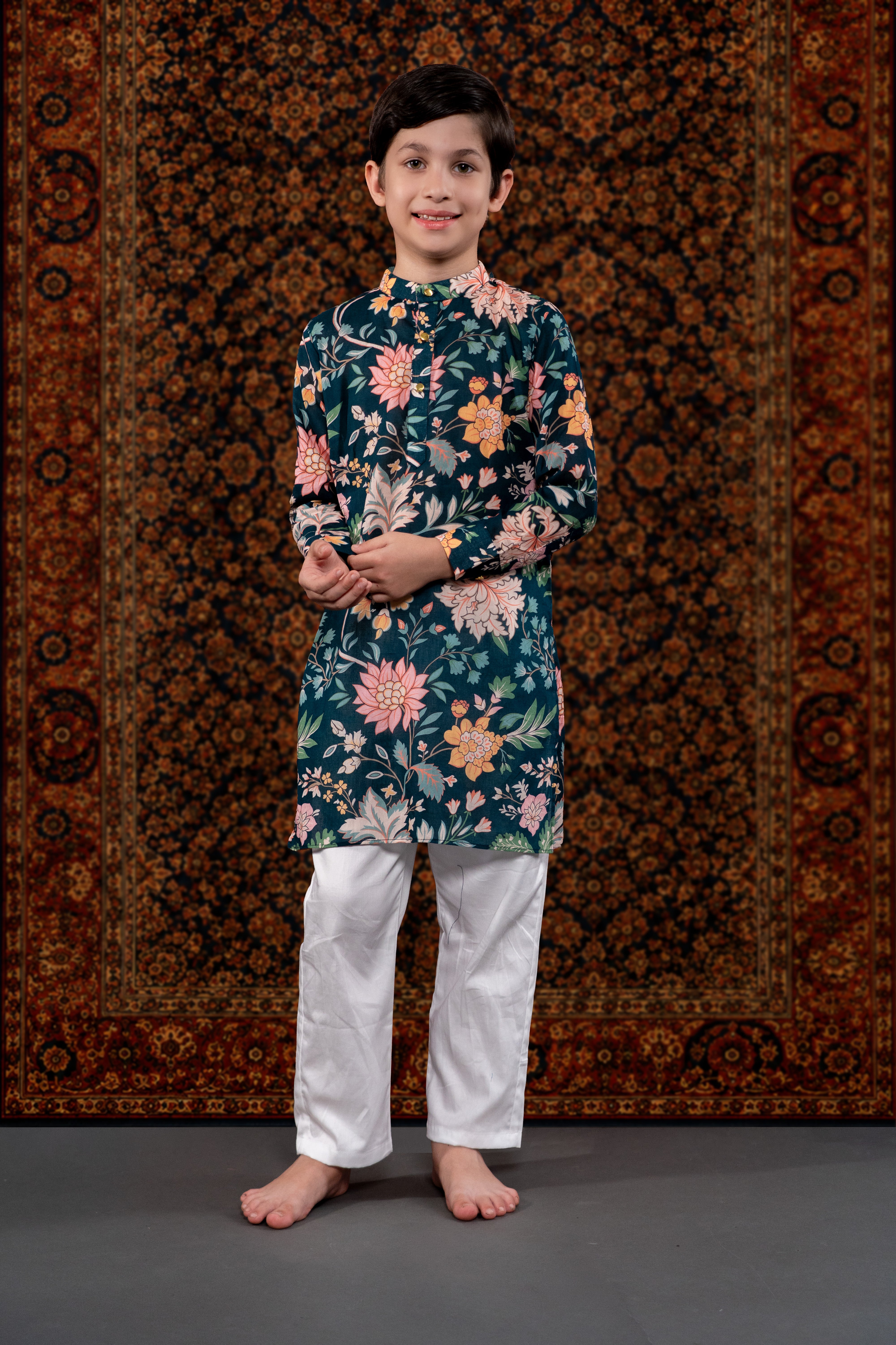 GREEN SUR KURTA SET