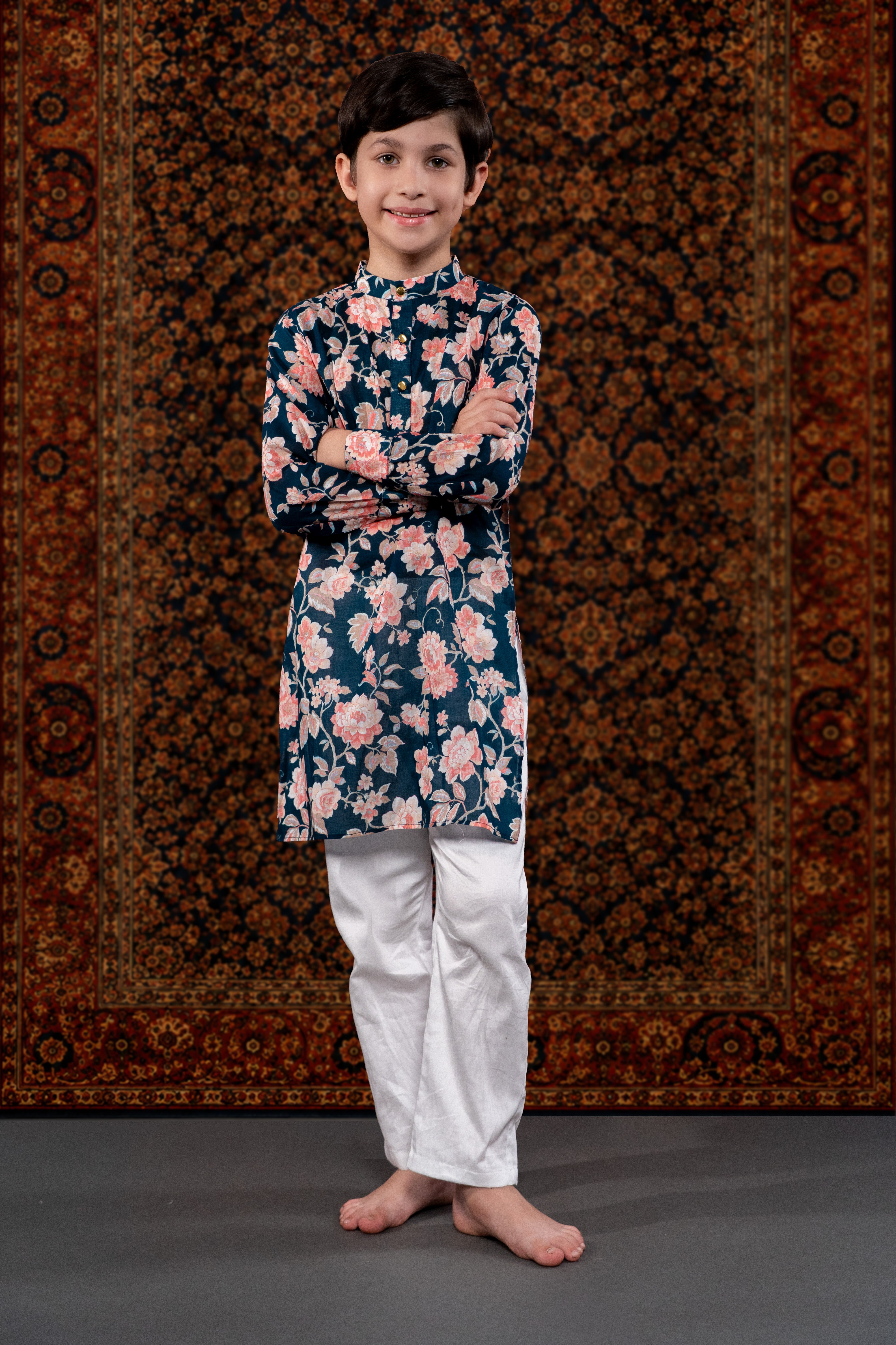 TEAL SUR KURTA SET