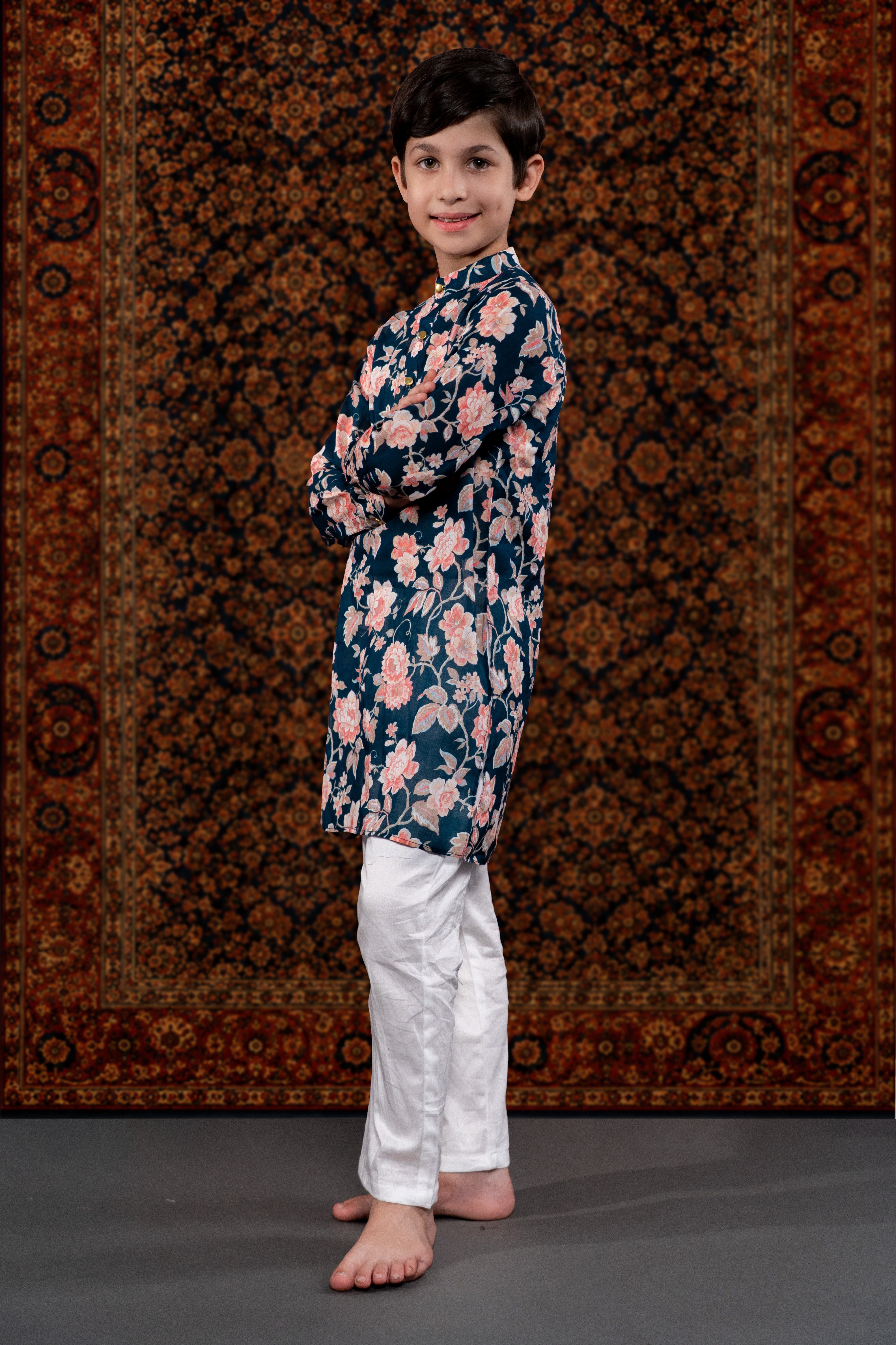 TEAL SUR KURTA SET