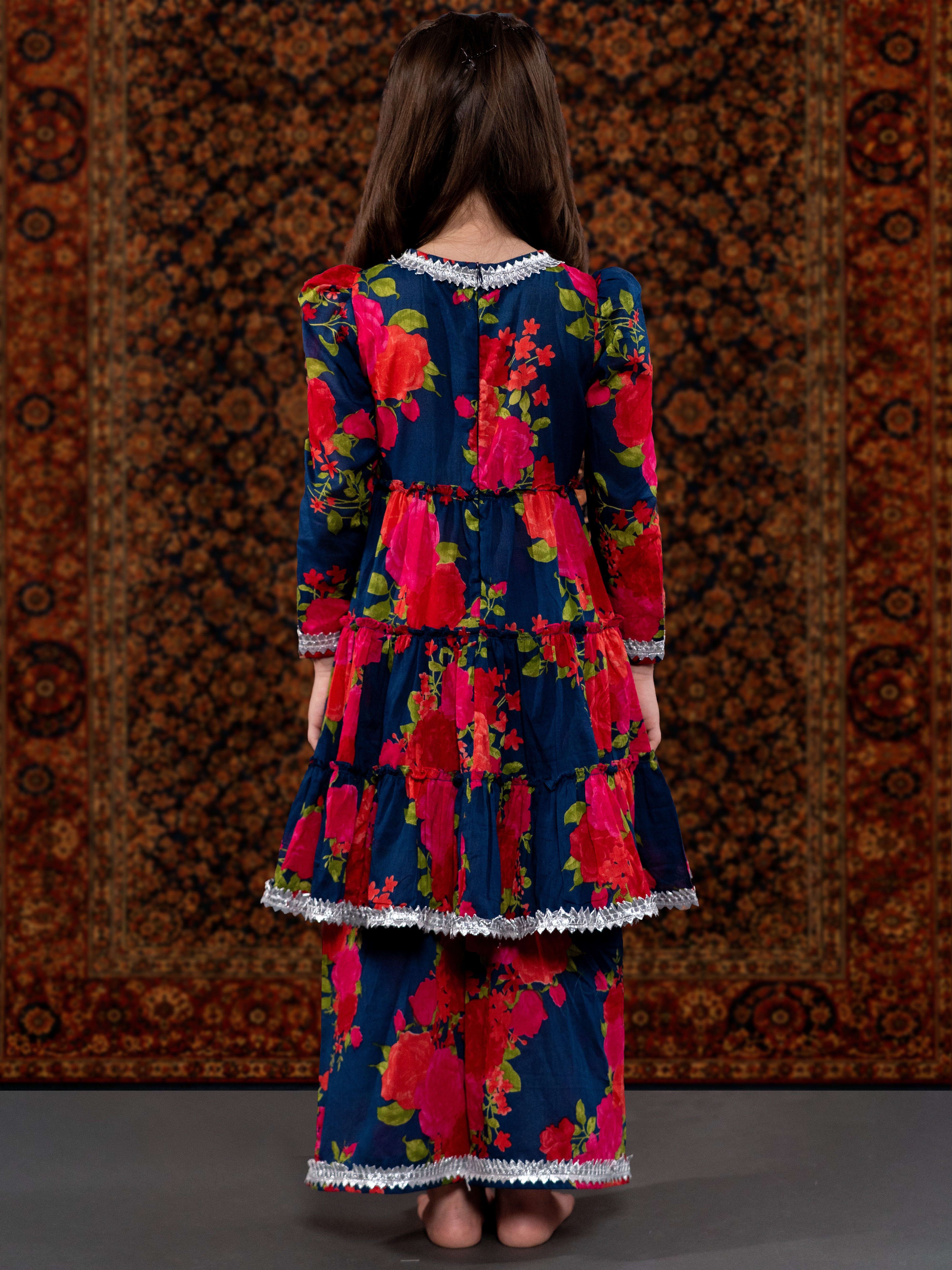 ZIYA - A NAVY COTTON SUIT SET