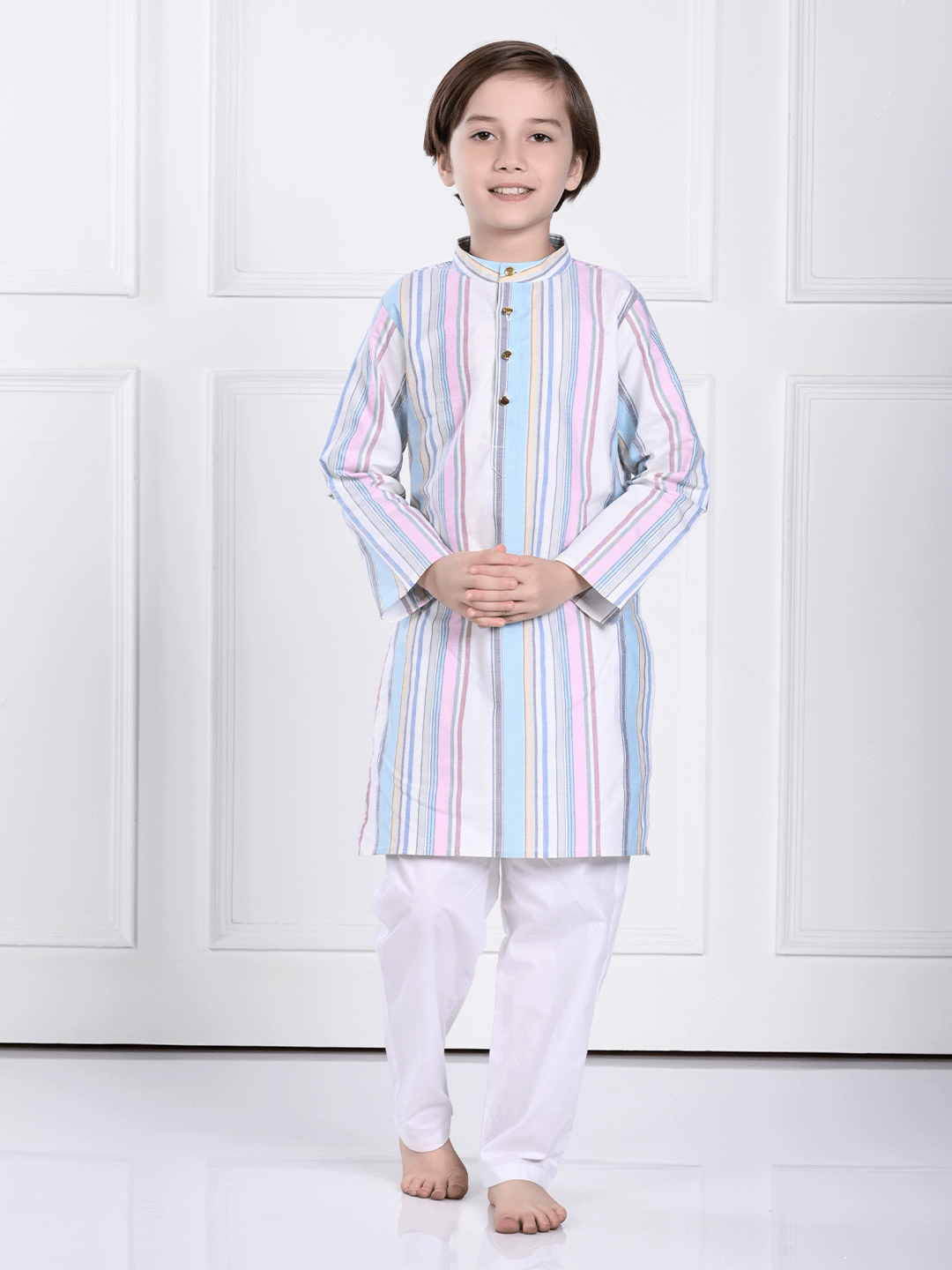 Ekam - Striped Kurta Pajama Set Sale
