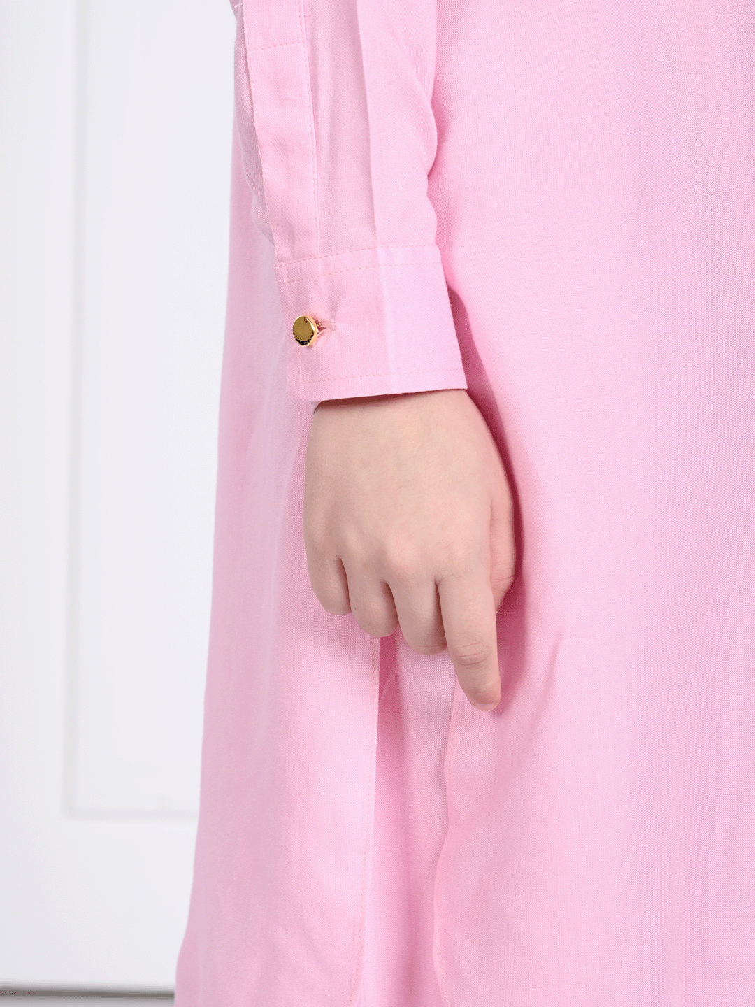Aariv - Pink Pathani Kurta Pajama Set