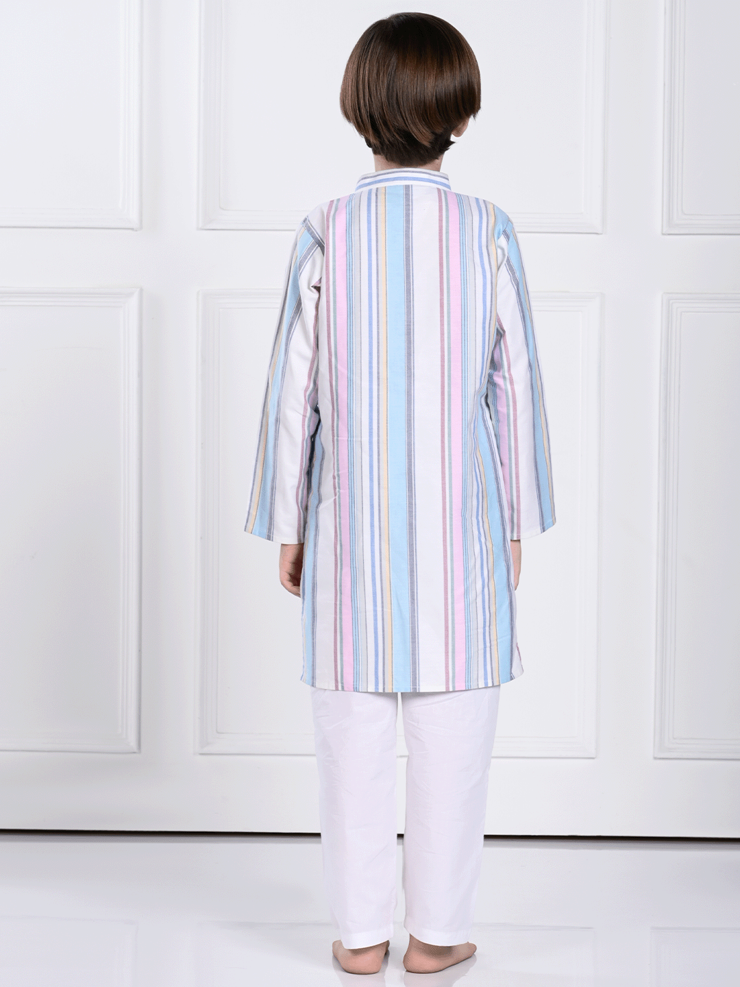 Ekam - Striped Kurta Pajama Set Sale