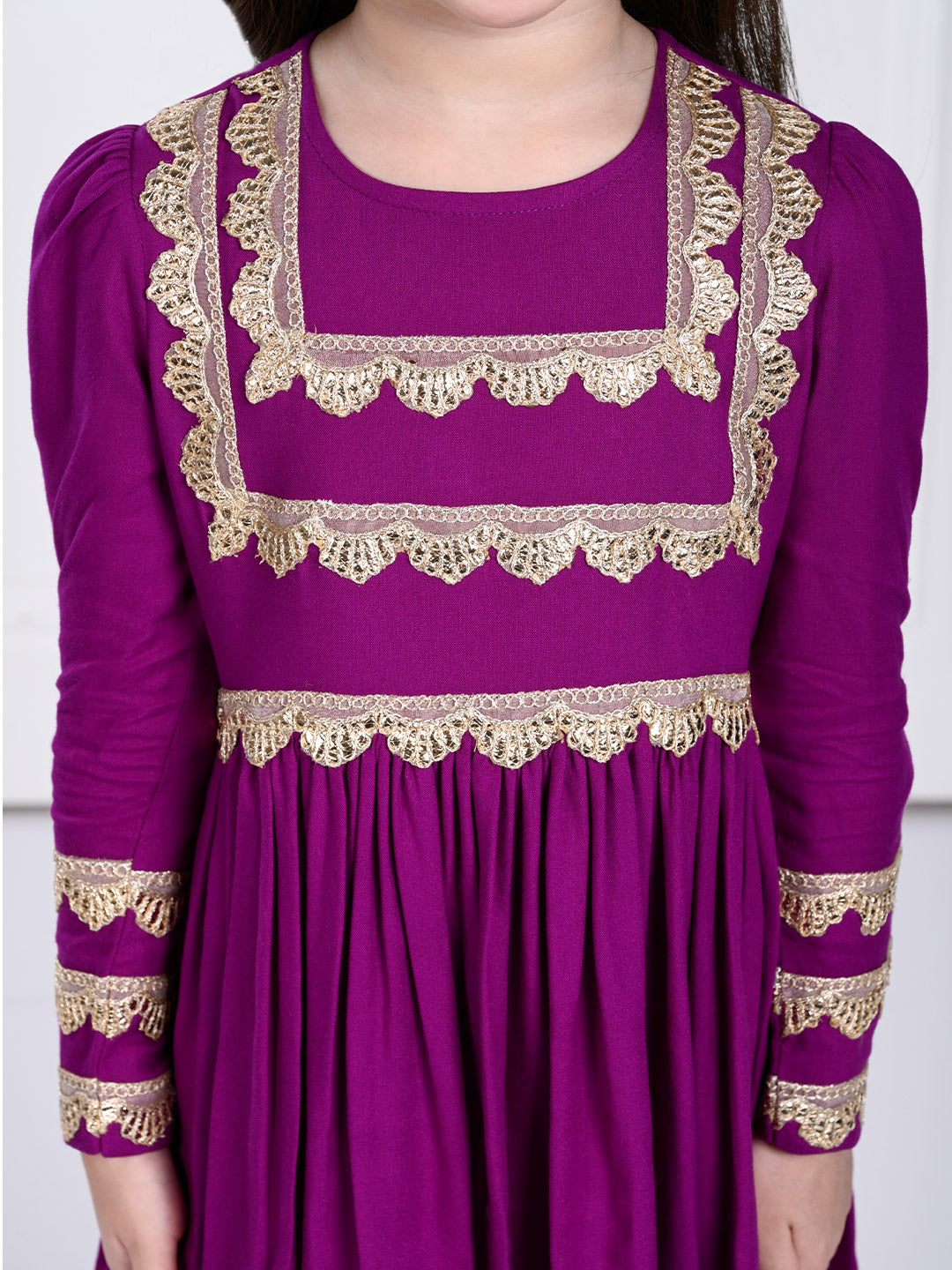 Amaira Suit Set- A Dark Purple Suit for Girls