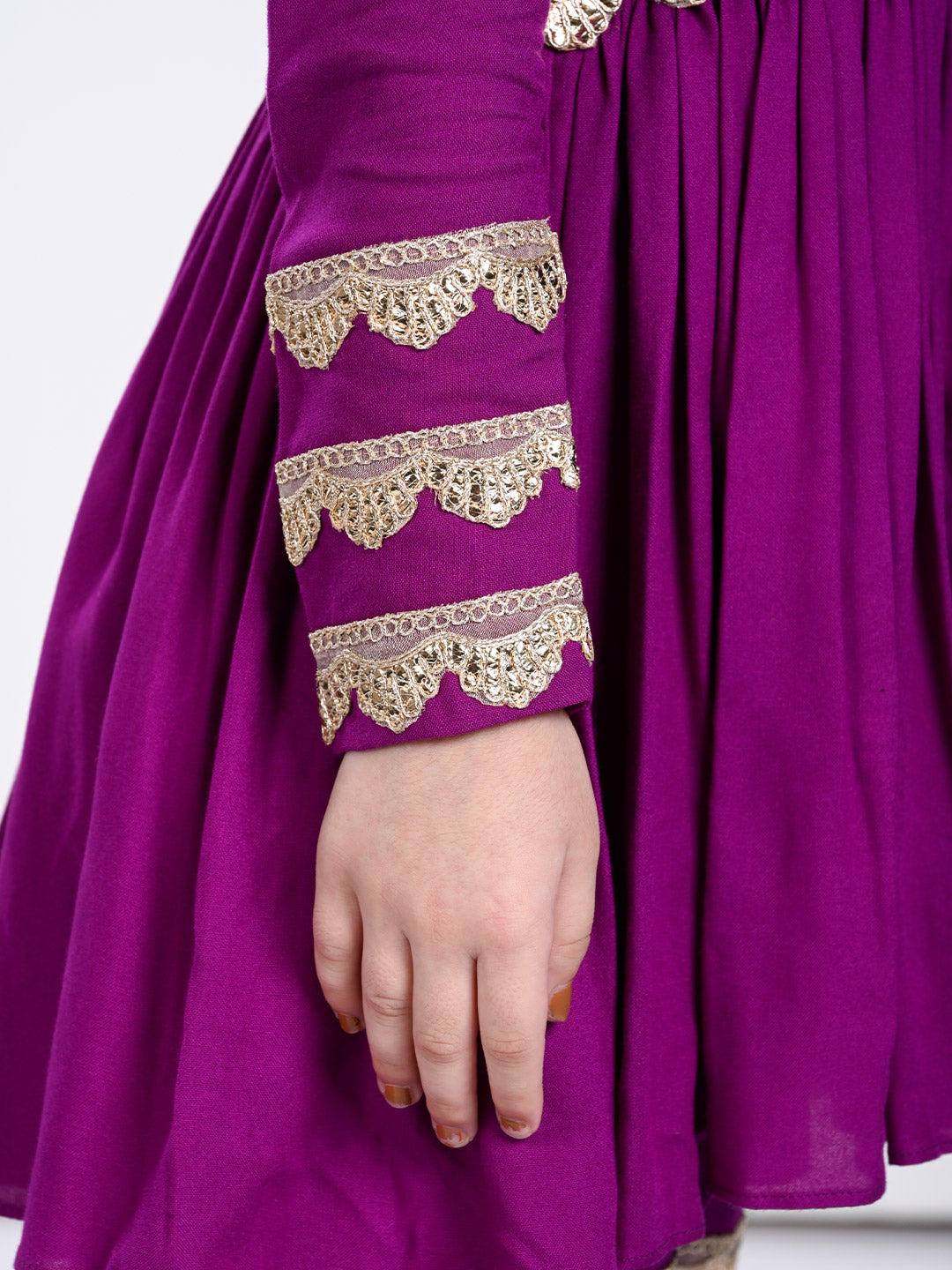 Amaira Suit Set- A Dark Purple Suit for Girls