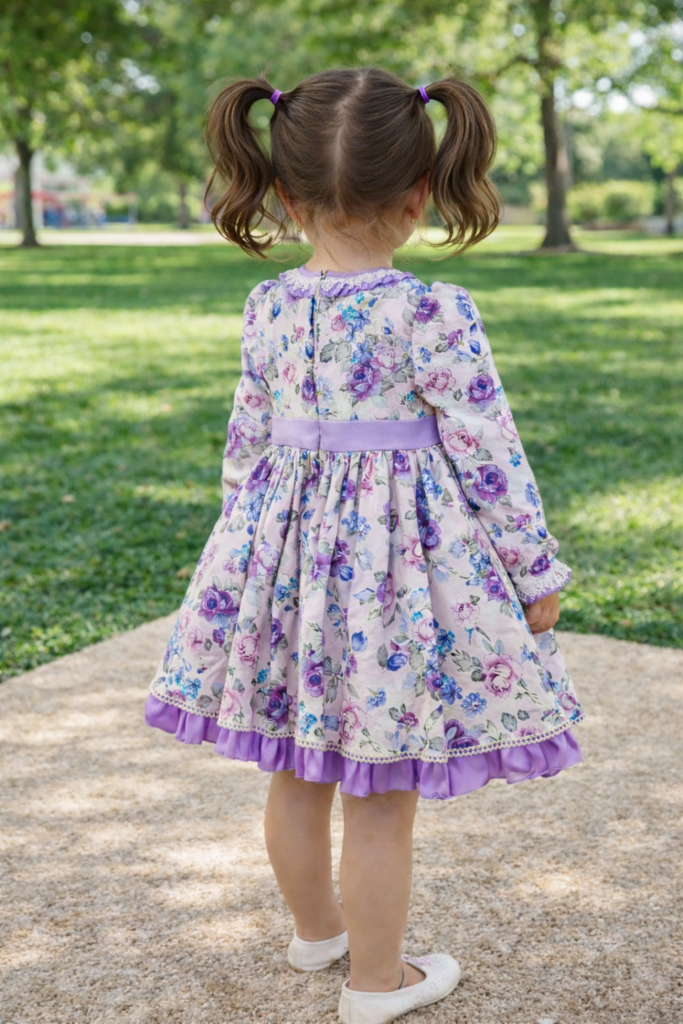 OLD ROSE - PURPLE FLORAL