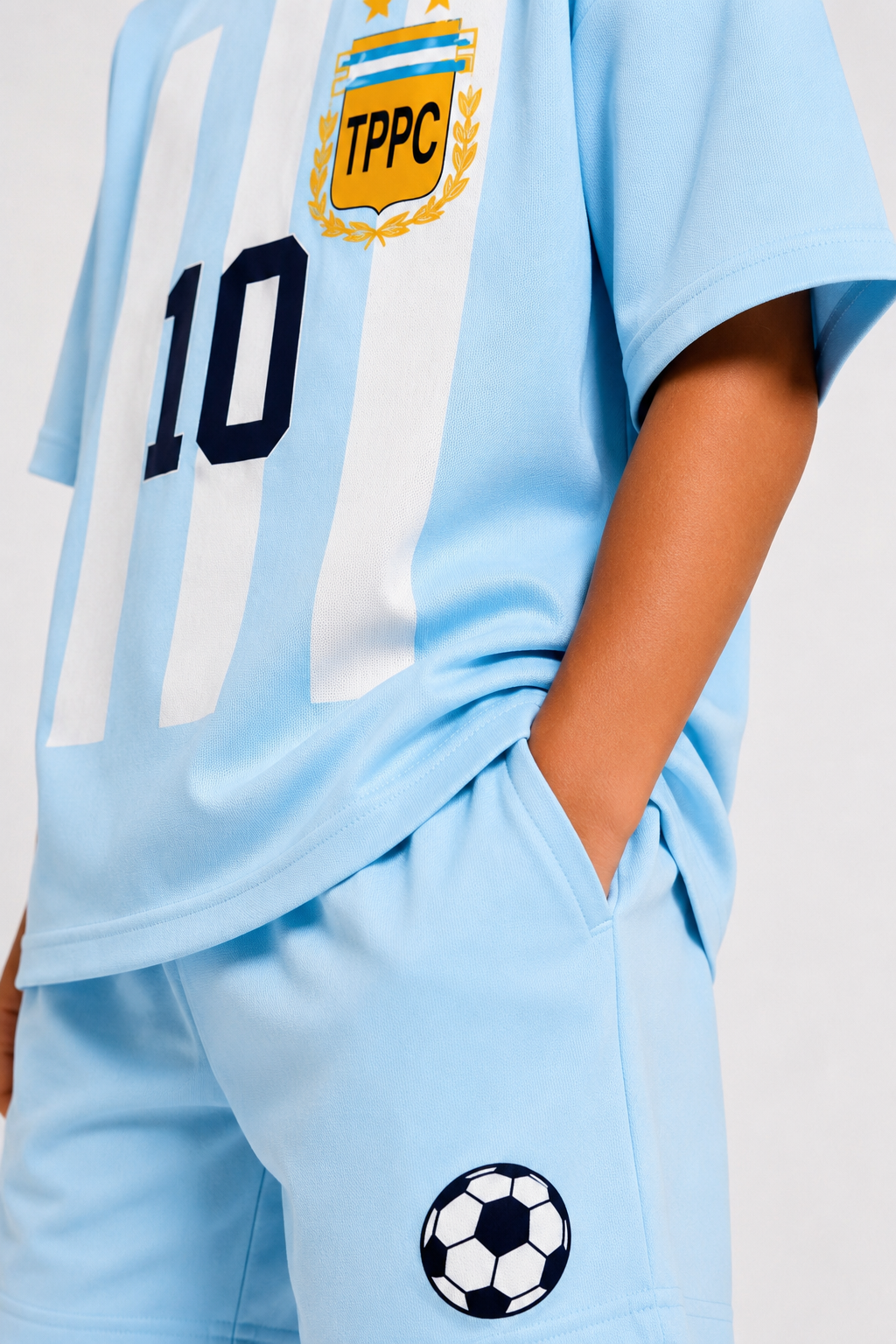 ARGENTINA - OVERSIZED LIGHT BLUE CO-ORD SET