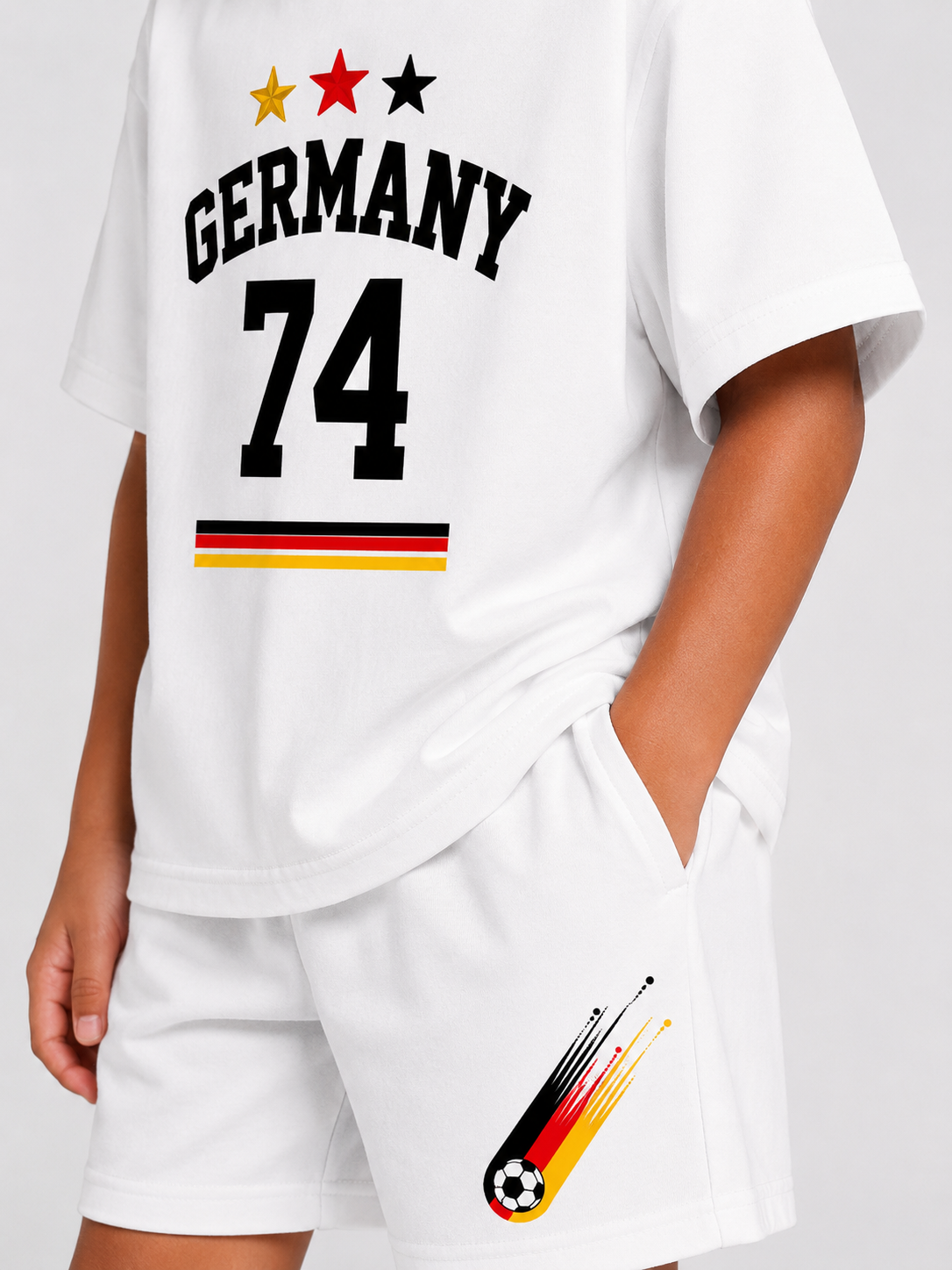 GERMANY - OVERSIZED WHITE CO- ORD SET