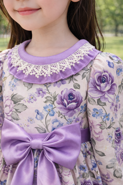 OLD ROSE - PURPLE FLORAL