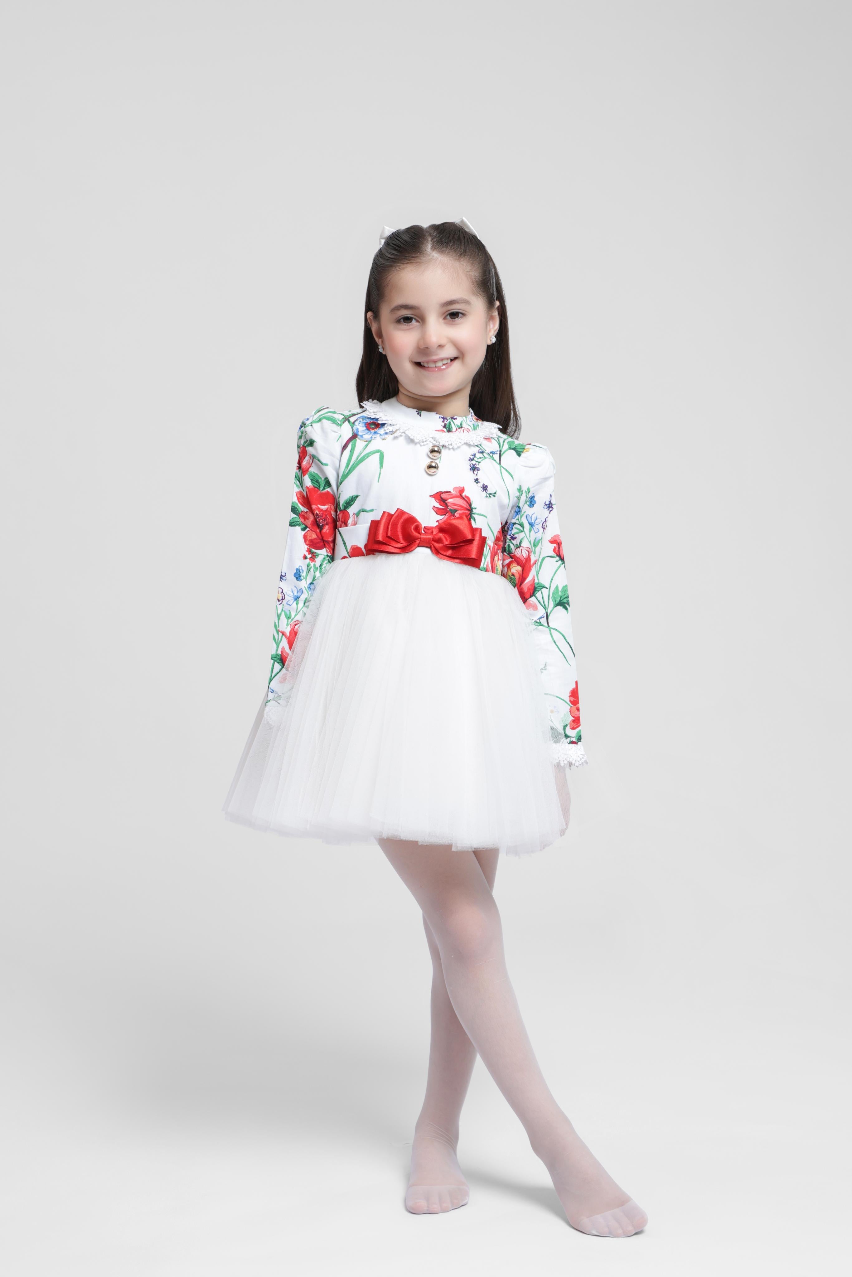 WHITE ROSE DRESS