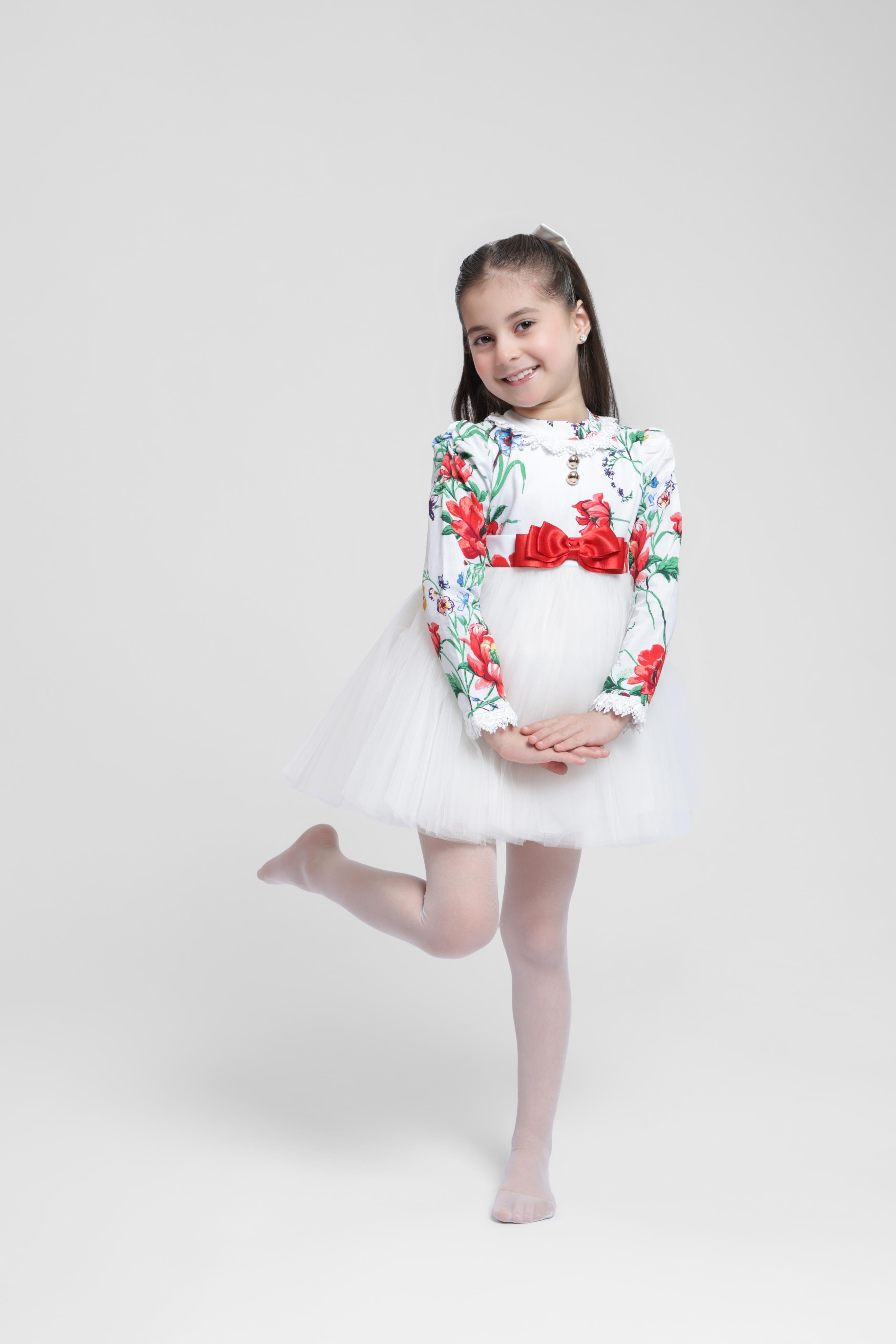 WHITE ROSE DRESS