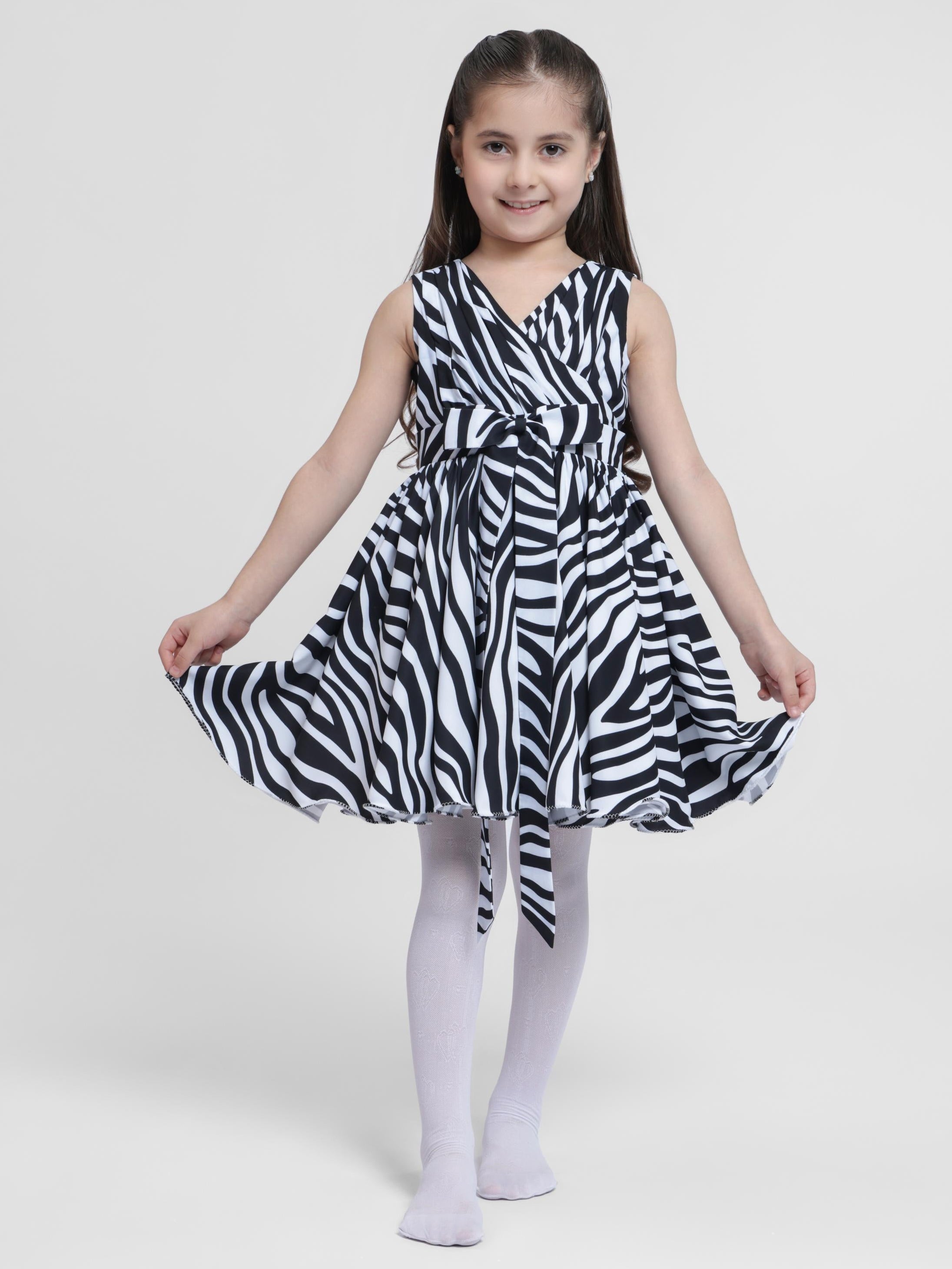 ZEBRA PRINT - SLEEVELESS DRESS