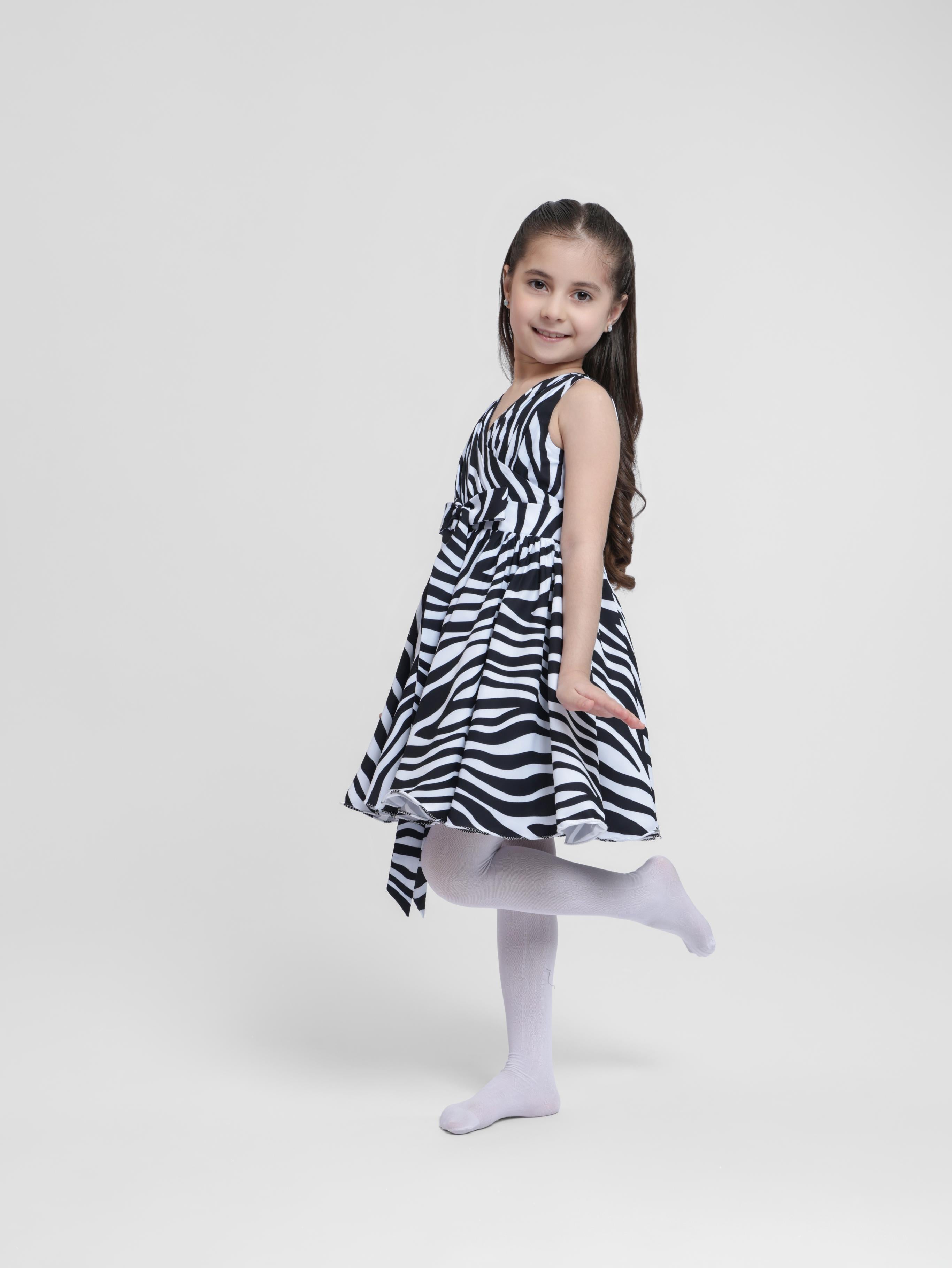 ZEBRA PRINT - SLEEVELESS DRESS
