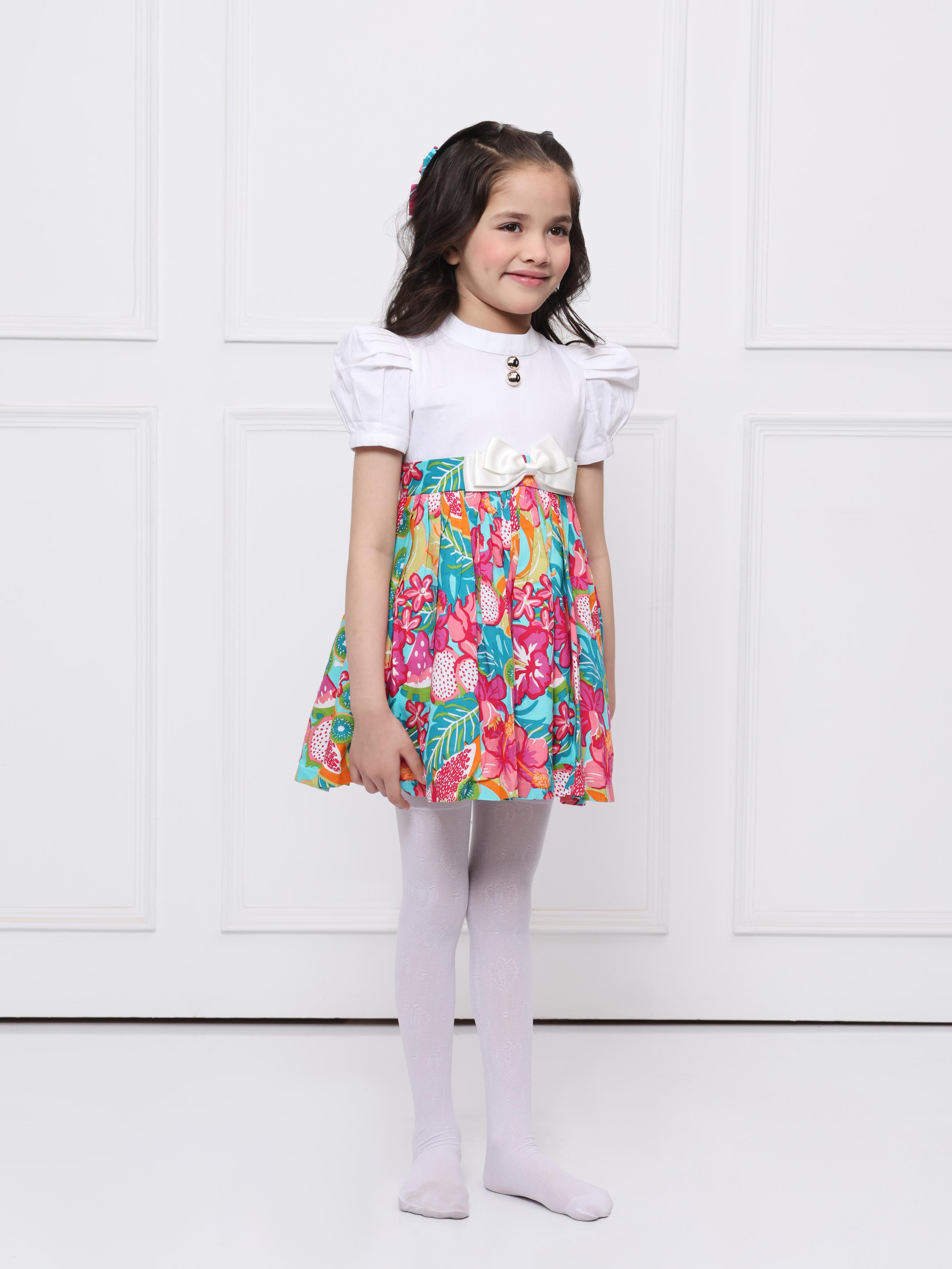 Multi coloured elizabeth dress