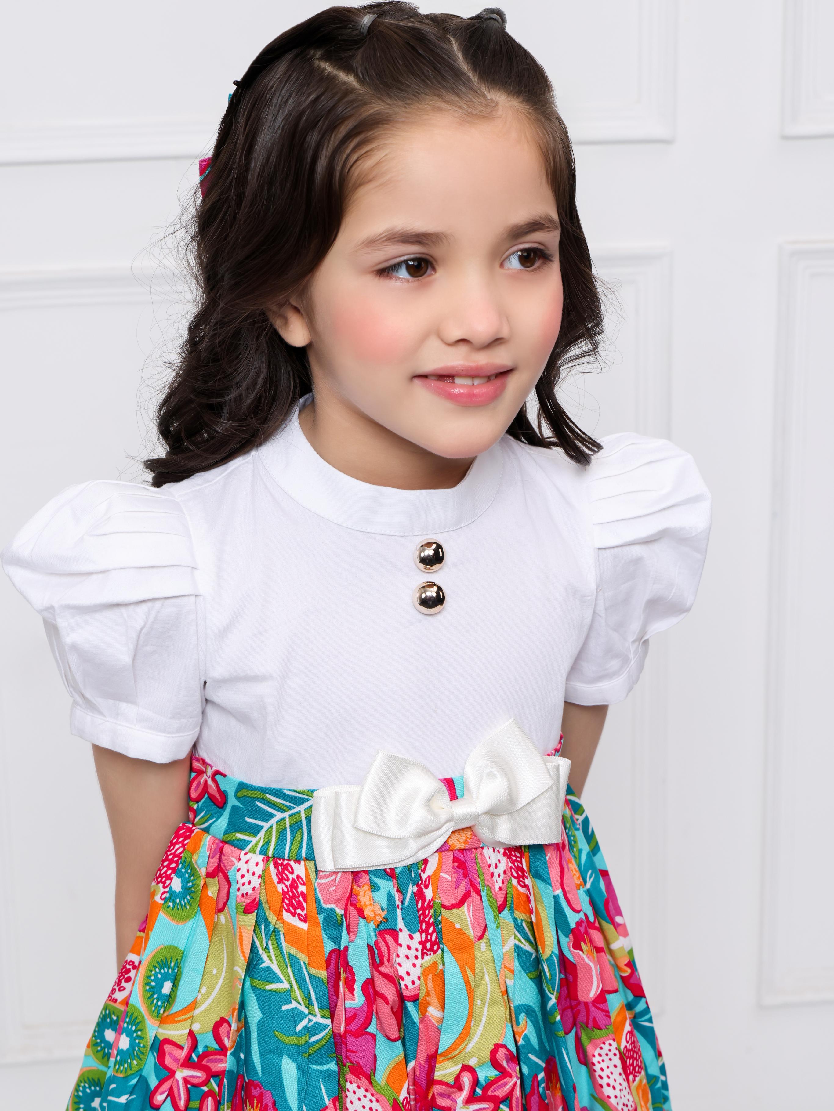 Multi coloured elizabeth dress