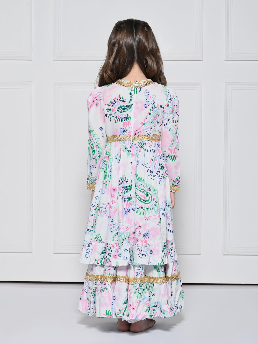 SIYA - A White Rayon Suit for Girls
