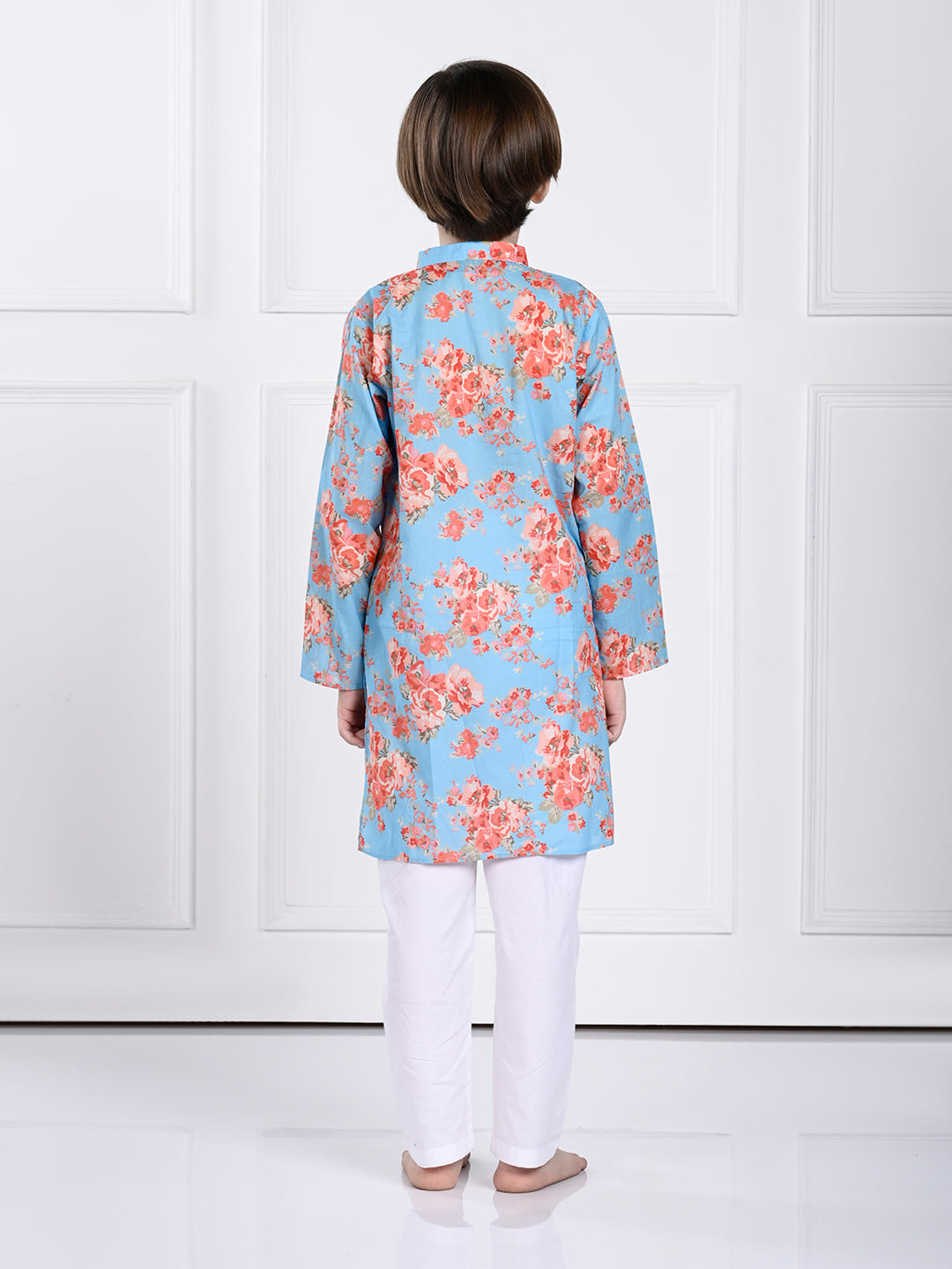 Jas - Blue Floral Kurta Pajama Set