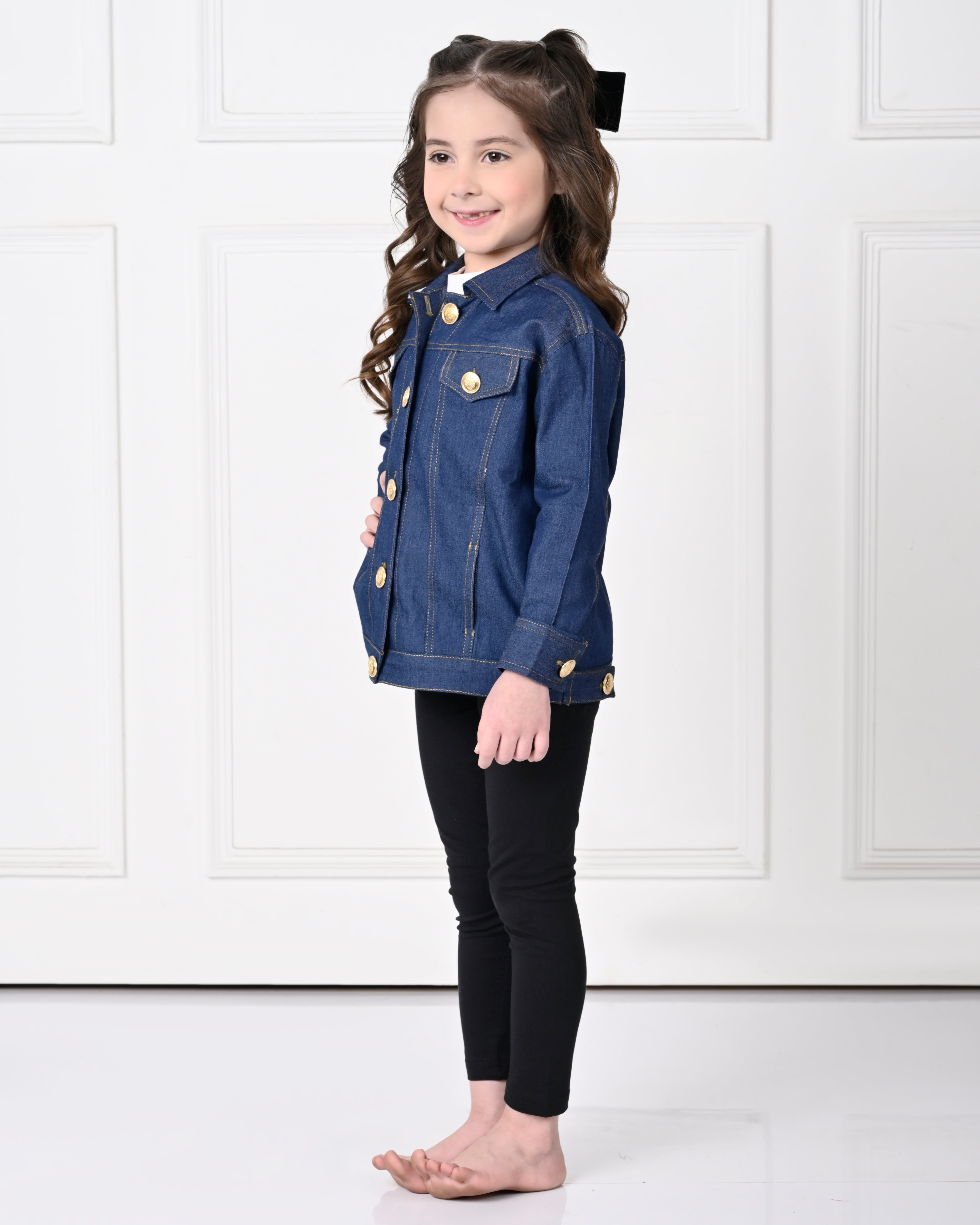 Dark Blue Over Size Full Sleeve Denim Jacket