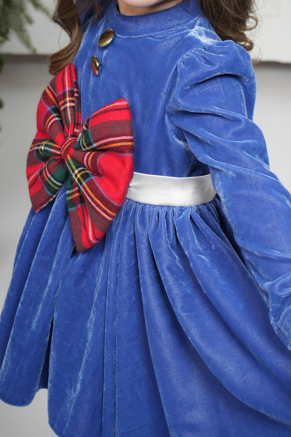 ROYAL BLUE VELVET DRESS