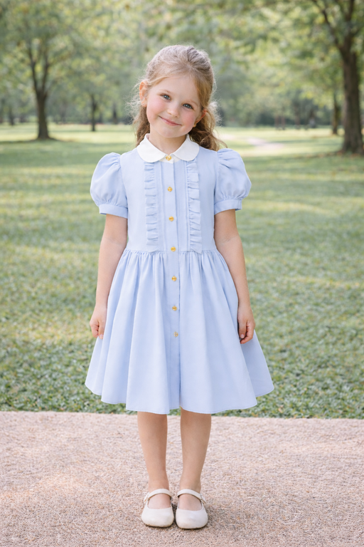 LIGHT BLUE DENIM DRESS