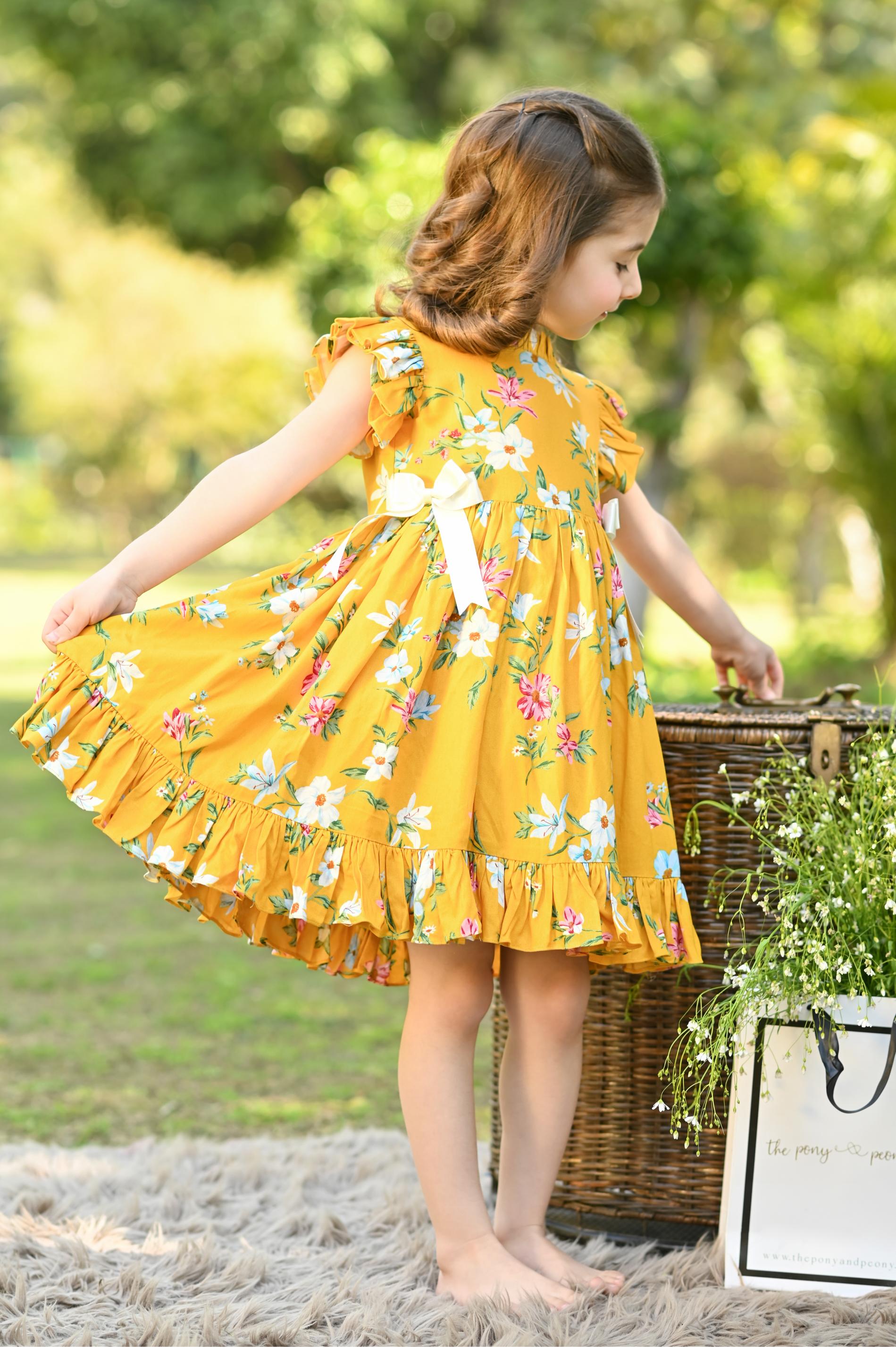 YELLOW POPPY DRESS