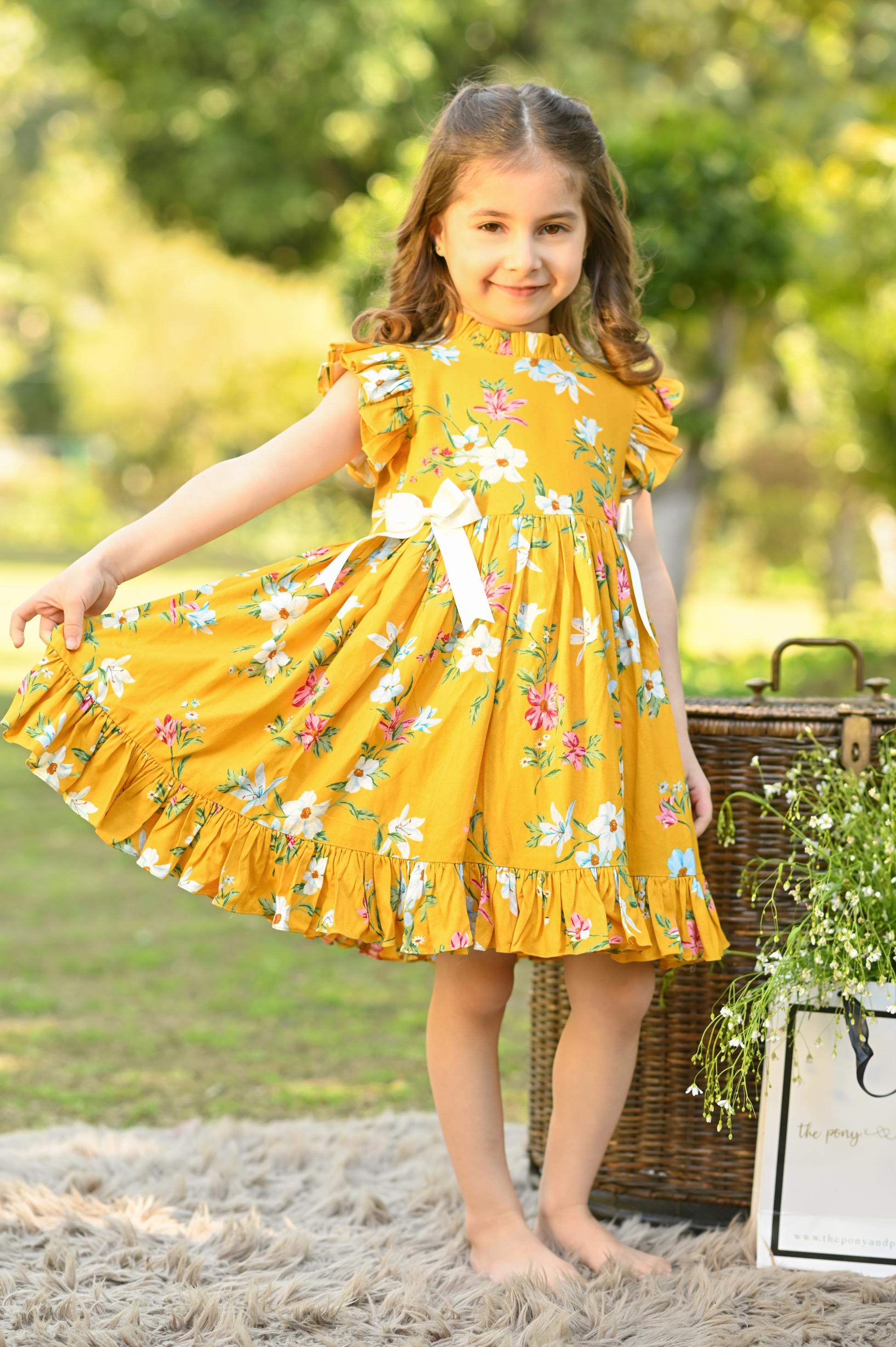 YELLOW POPPY DRESS