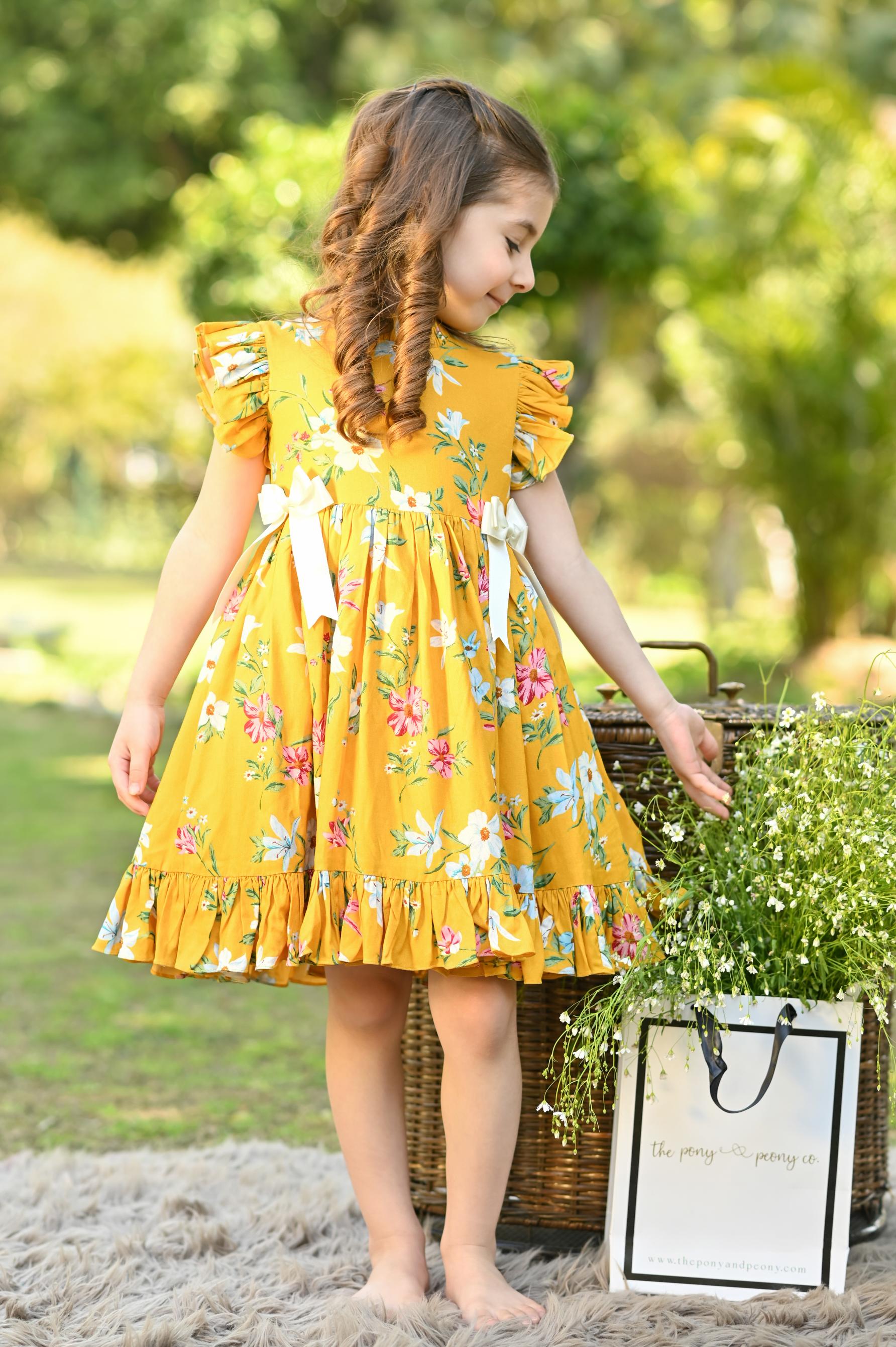 YELLOW POPPY DRESS
