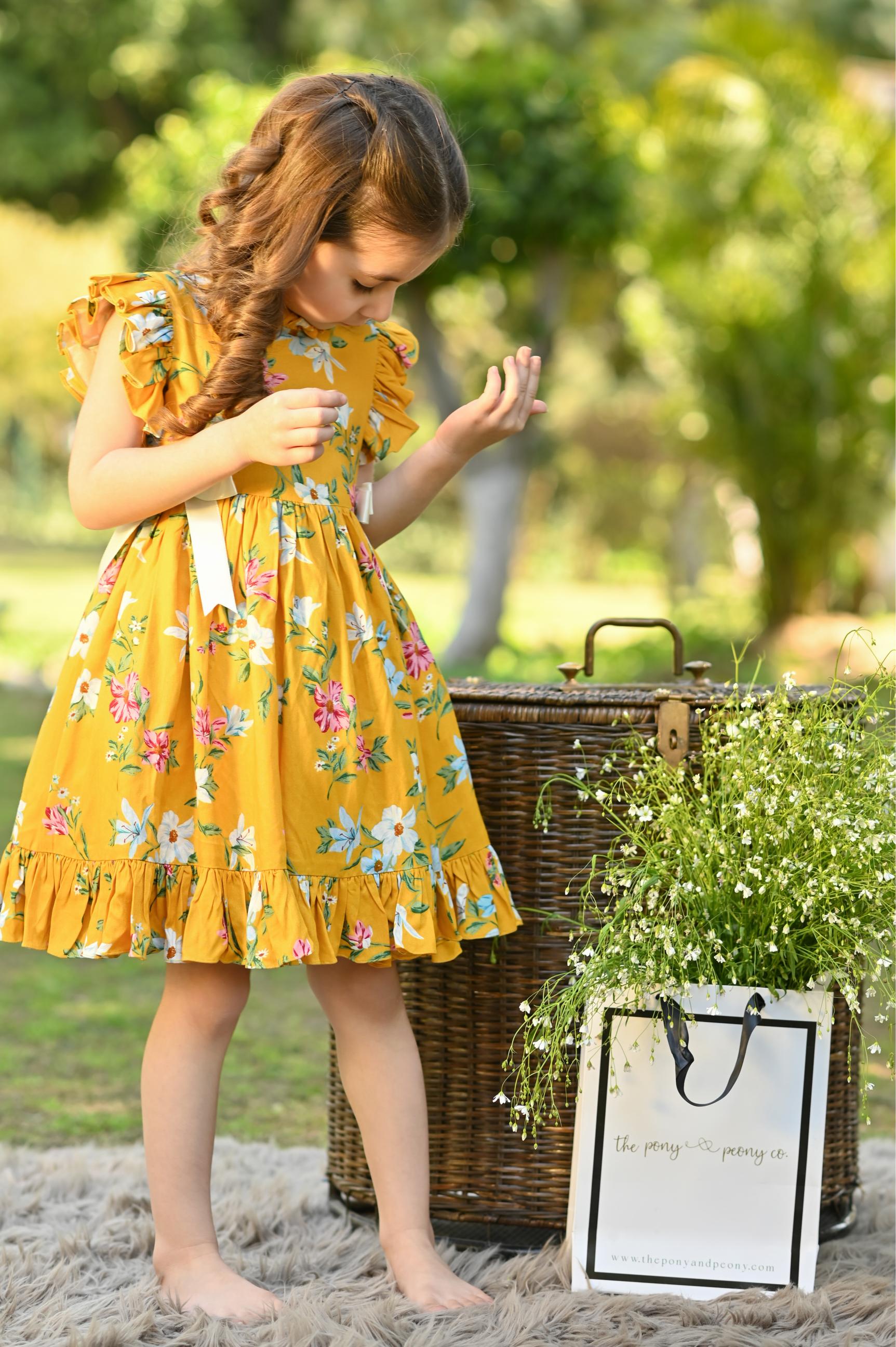 YELLOW POPPY DRESS